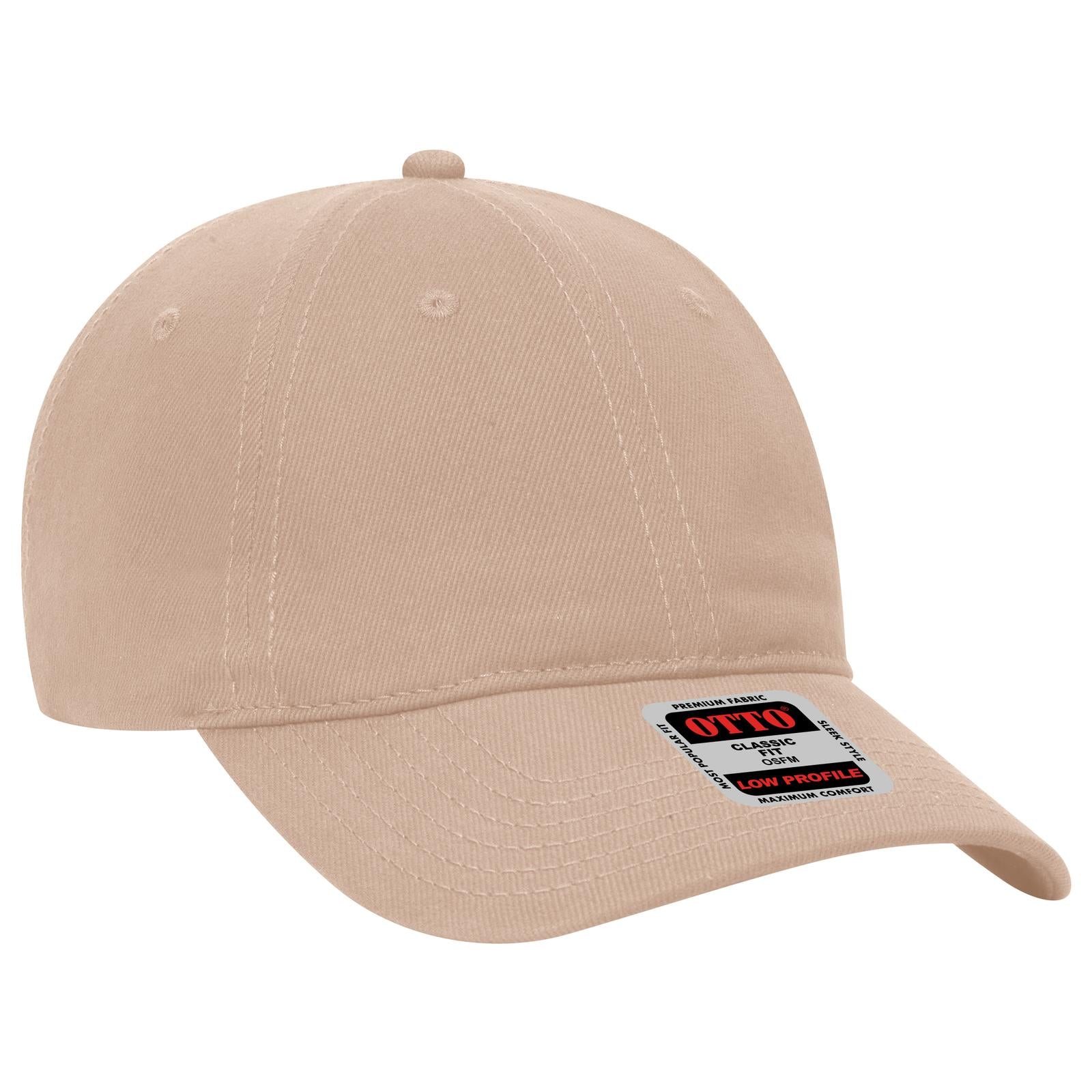 Custom Embroidered or DTF Printed - OTTO CAP® 6 Panel Low Profile Baseball Cap