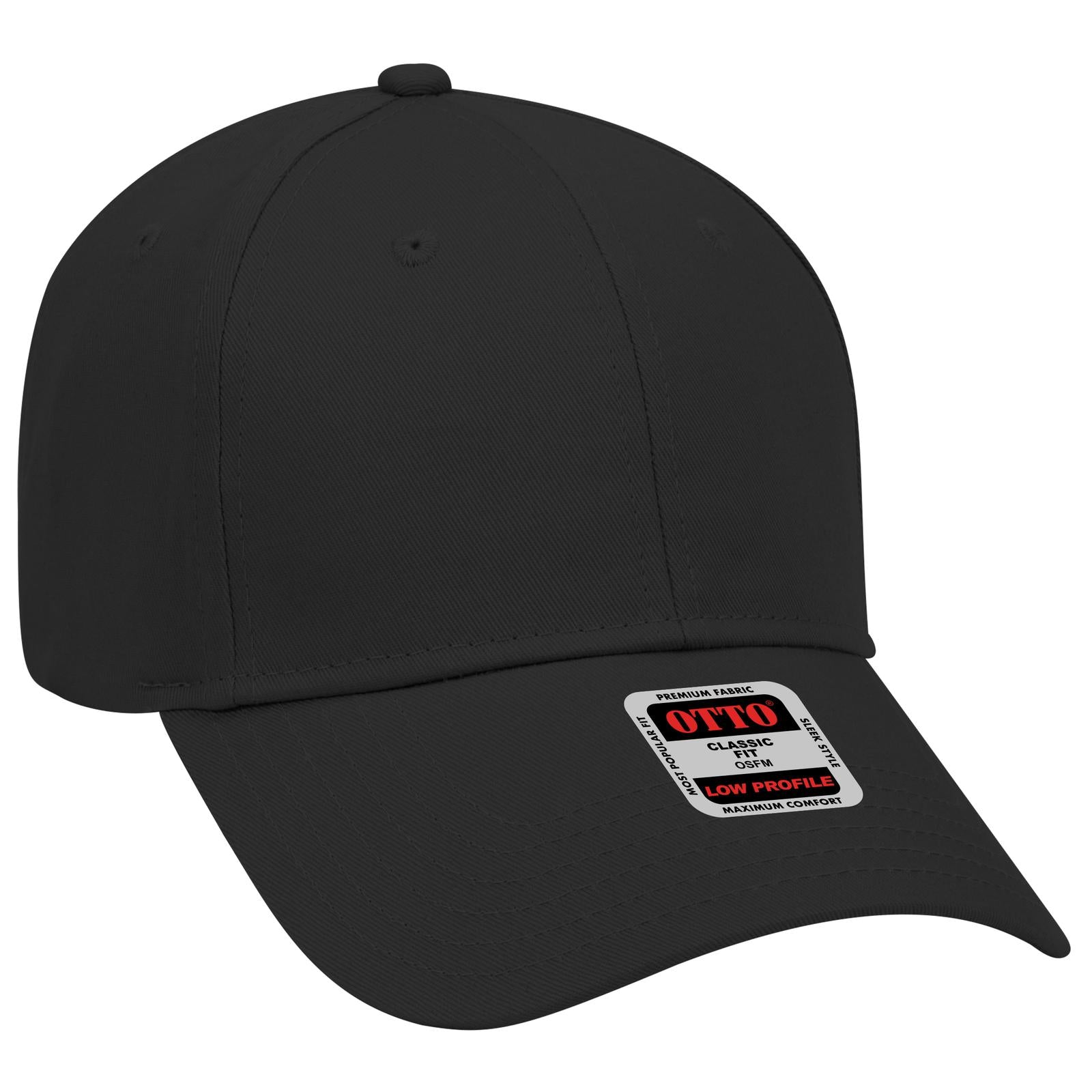 Custom Embroidered or DTF Printed - OTTO CAP® 6 Panel Low Profile Baseball Cap