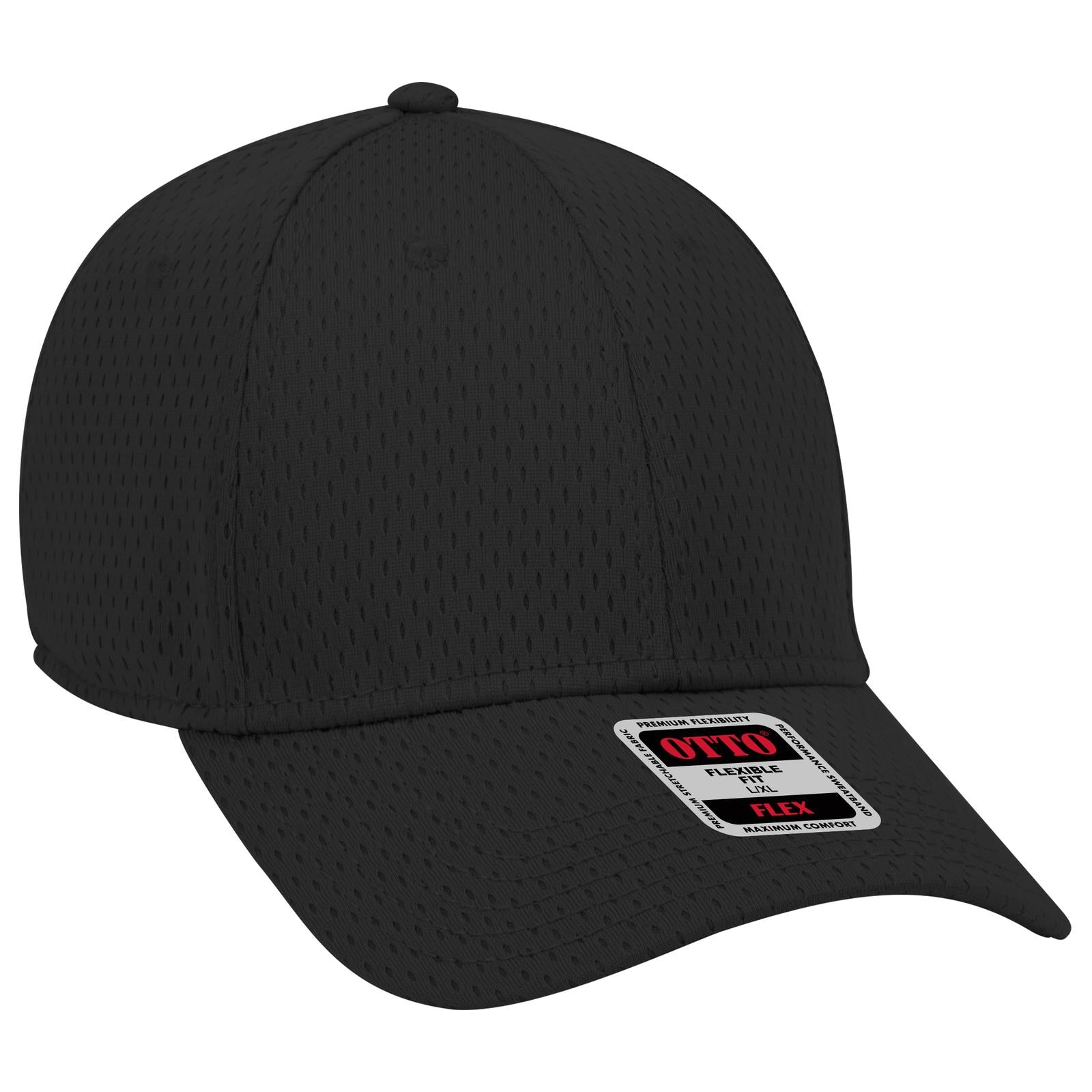 Custom Embroidered or DTF Printed - OTTO CAP® OTTO FLEX® Fitted 6 Panel Low Profile Baseball Cap