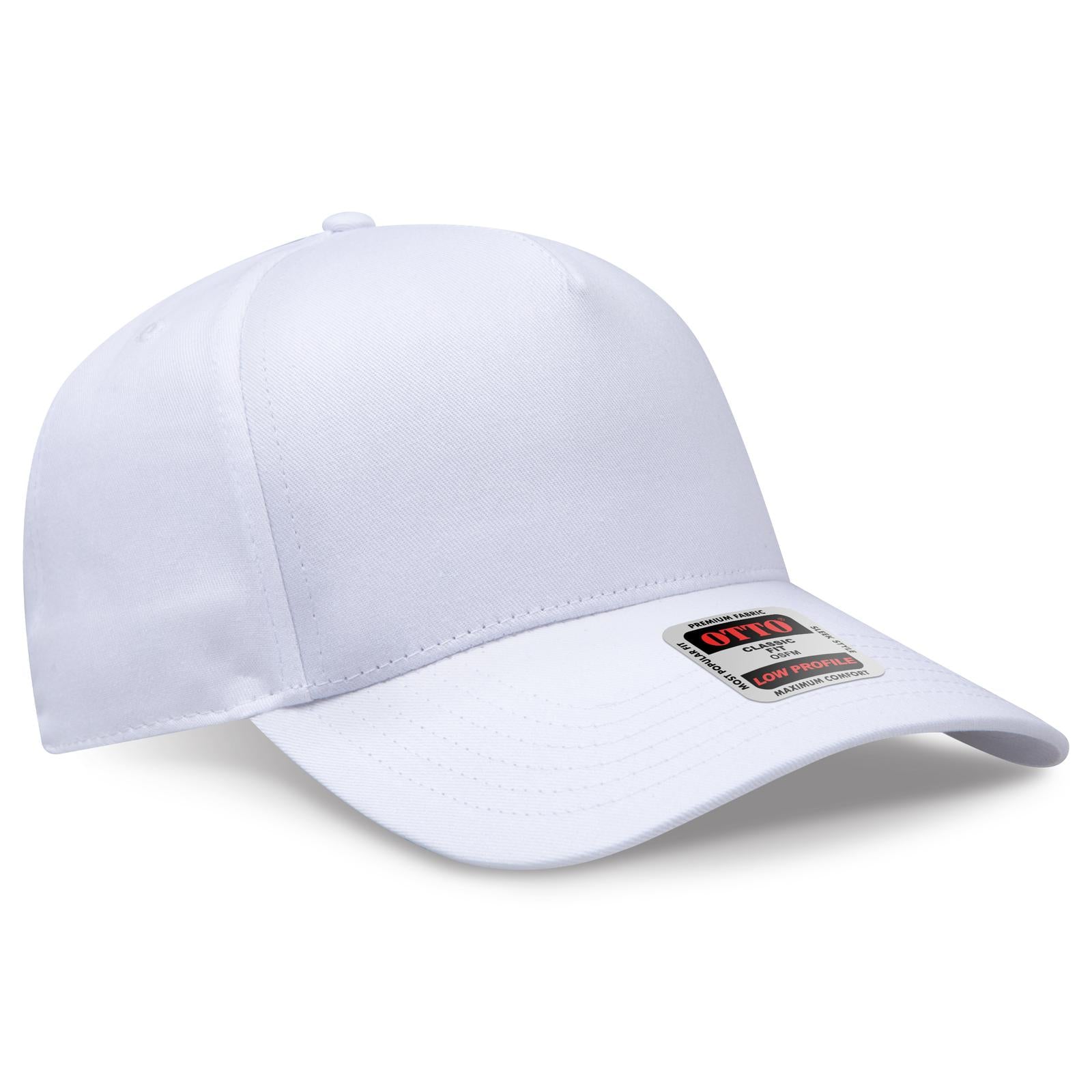 Custom Embroidered or DTF Printed - OTTO CAP® 5 Panel Low Profile Baseball Cap