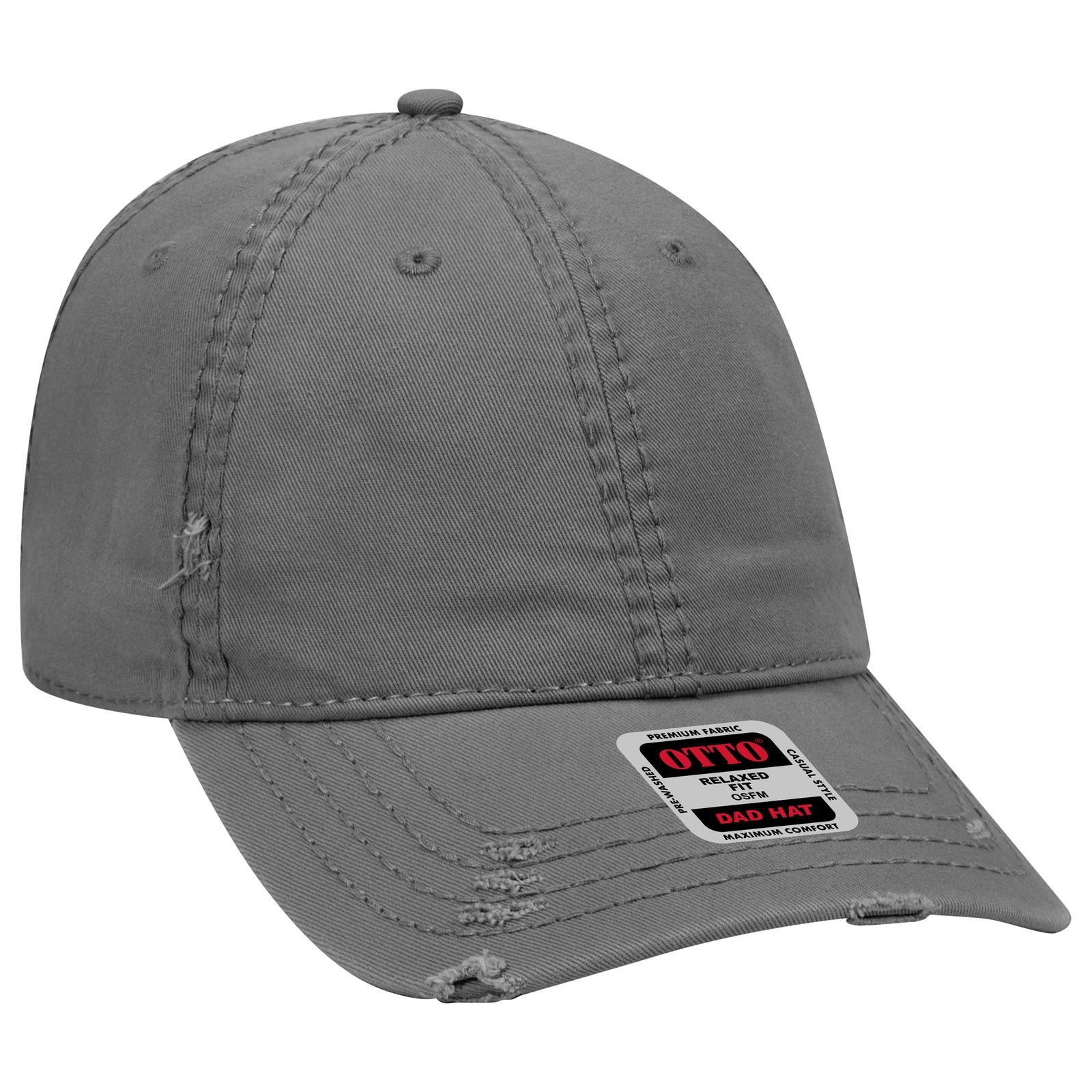 Custom Embroidered or DTF Printed - OTTO CAP® 6 Panel Low Profile Dad Hat