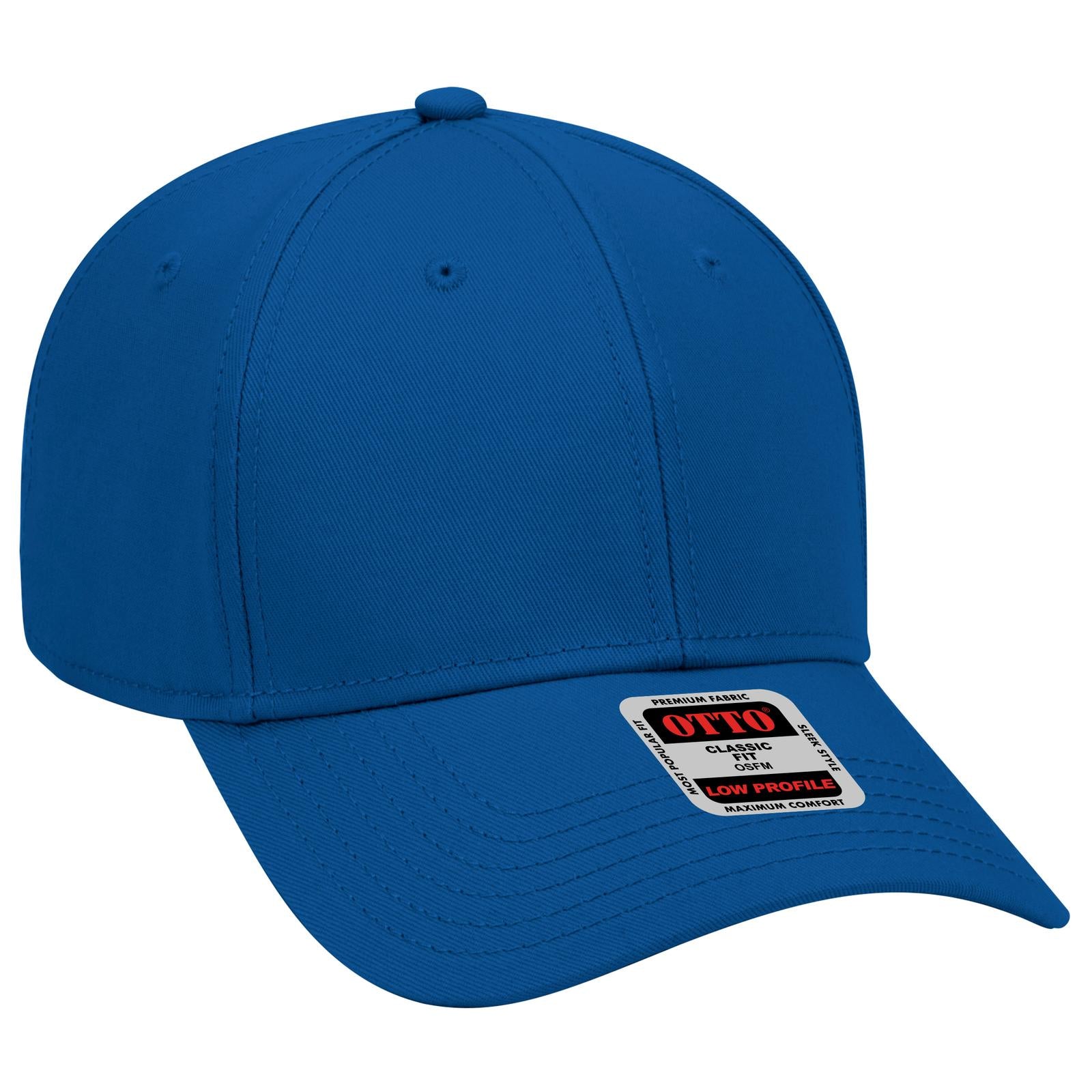 Custom Embroidered or DTF Printed - OTTO CAP® 6 Panel Low Profile Baseball Cap