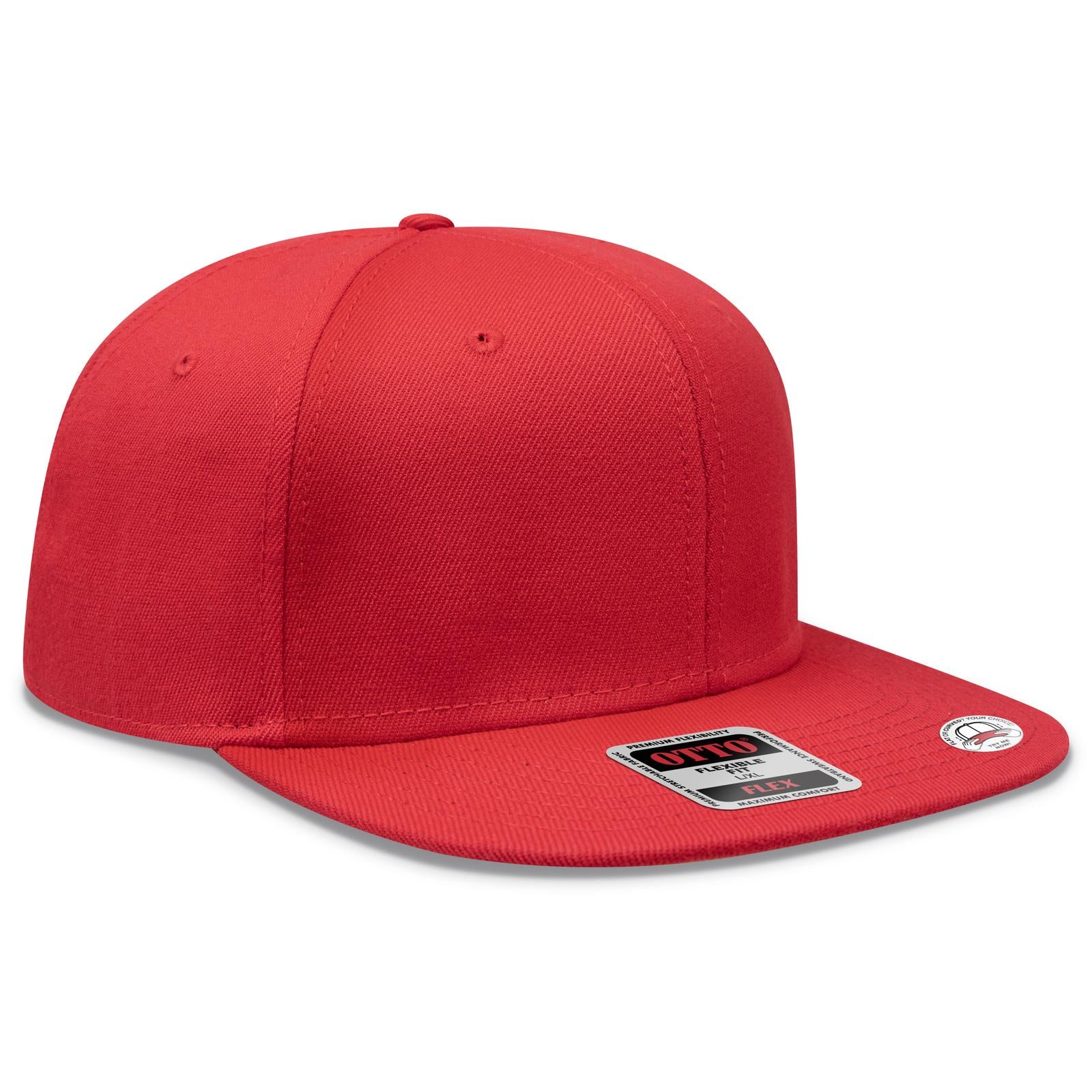 Custom Embroidered or DTF Printed - OTTO CAP® OTTO FLEX® Fitted 6 Panel Pro Style Baseball Cap