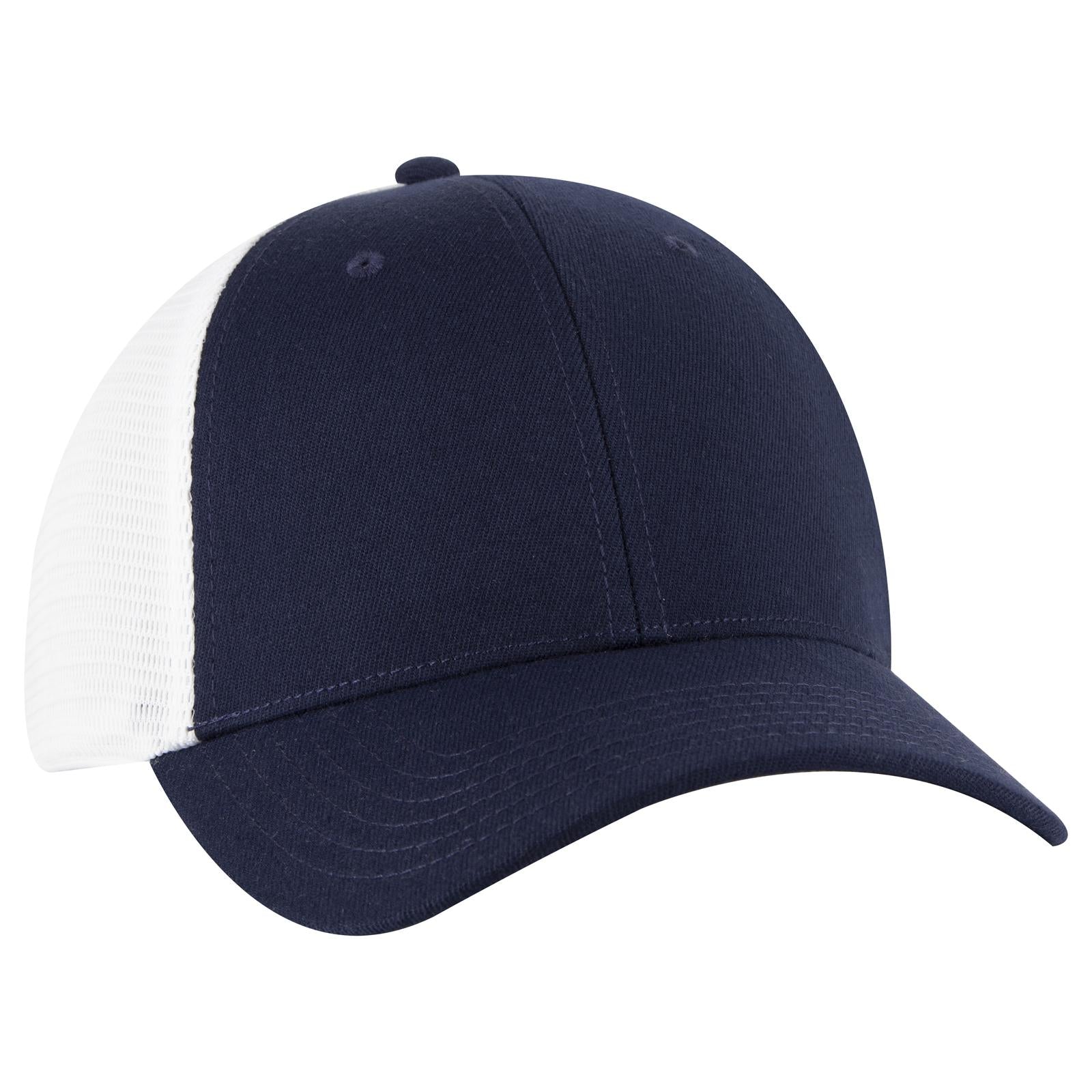 Custom Embroidered or DTF Printed - OTTO CAP® OTTO COMFY FIT® 6 Panel Low Profile Mesh Back Trucker Hat