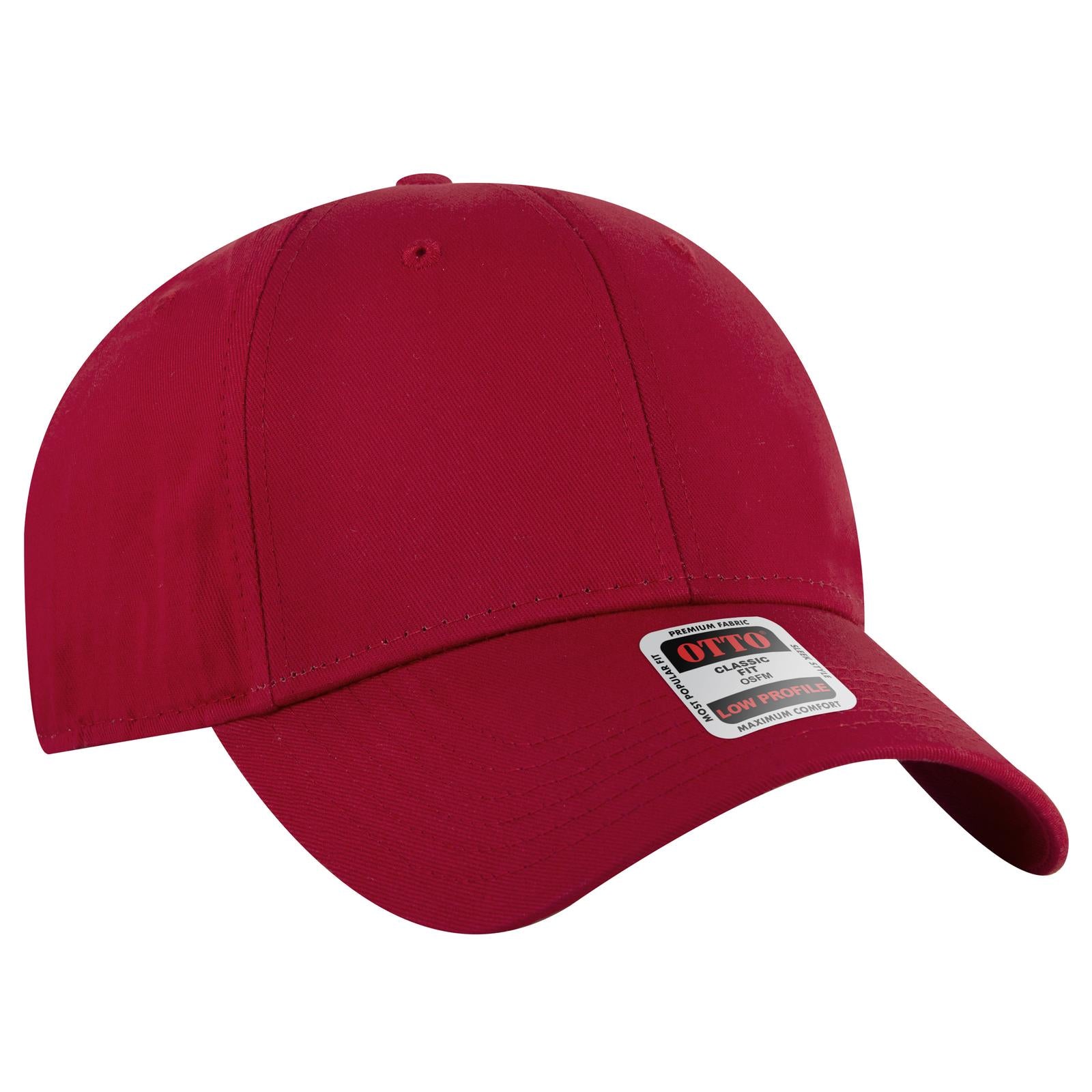 Custom Embroidered or DTF Printed - OTTO CAP® 6 Panel Low Profile Baseball Cap