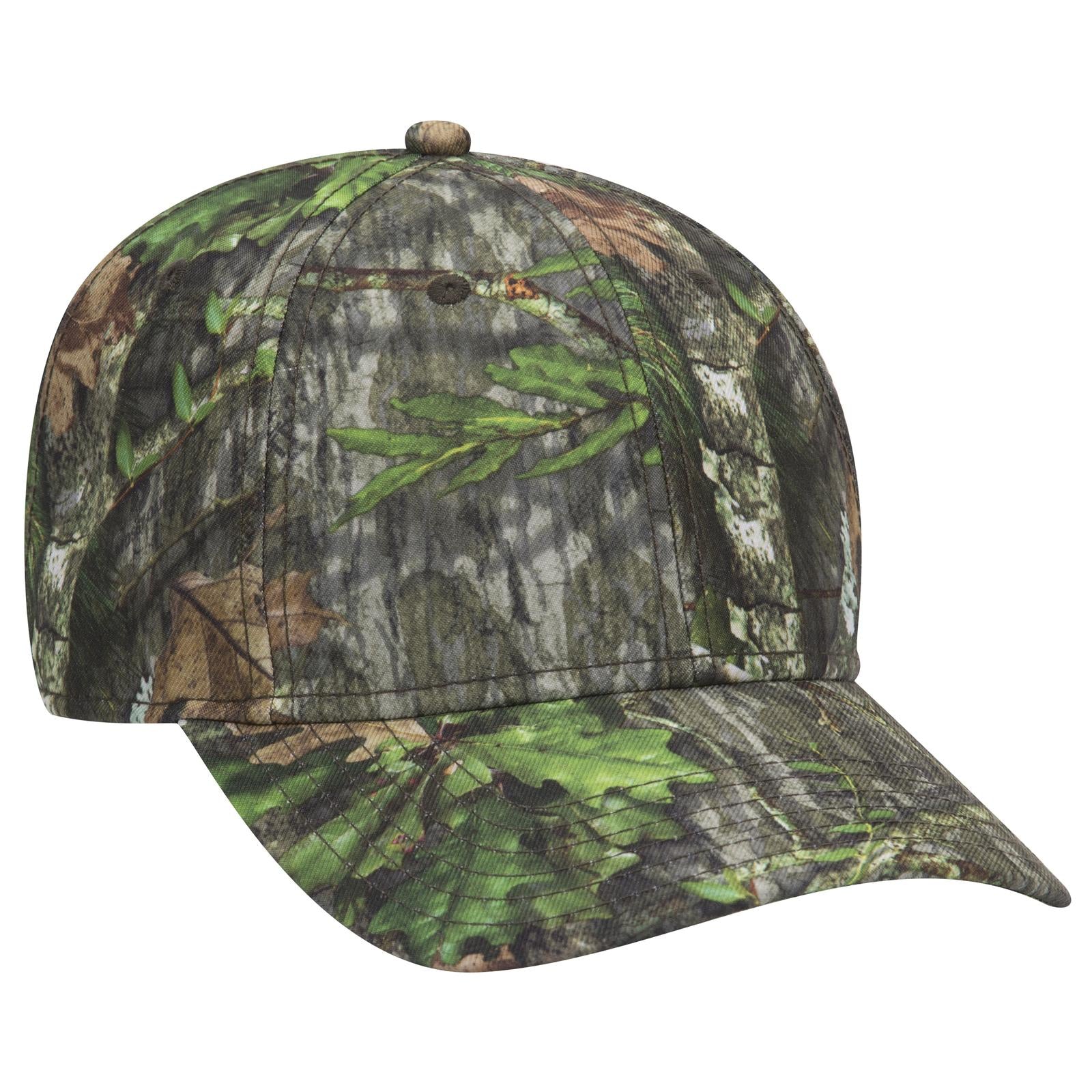Custom Embroidered or DTF Printed - OTTO CAP® Mossy Oak Camouflage 6 Panel Low Profile Baseball Cap