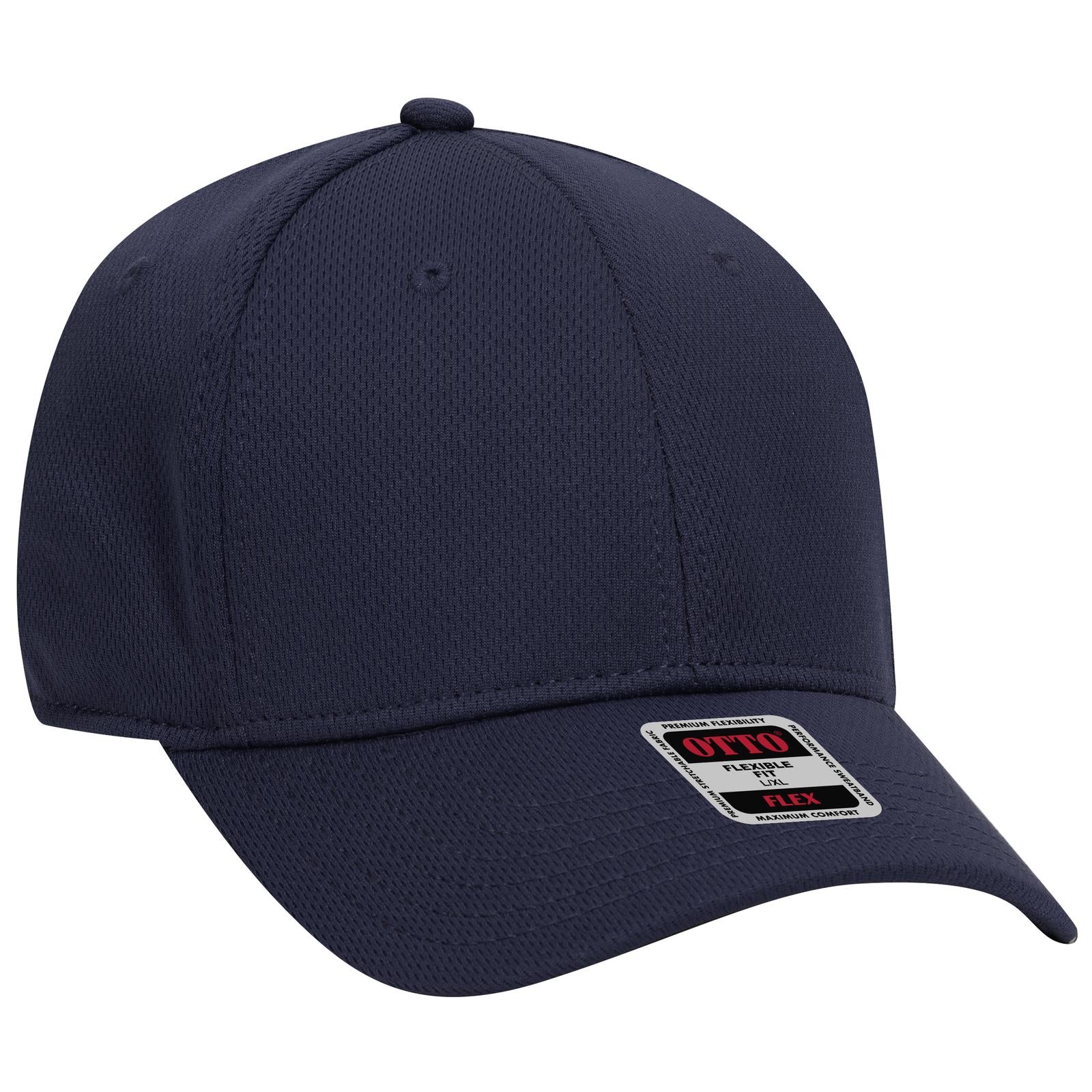 Custom Embroidered or DTF Printed - OTTO CAP® OTTO FLEX® Fitted 6 Panel Low Profile Baseball Cap