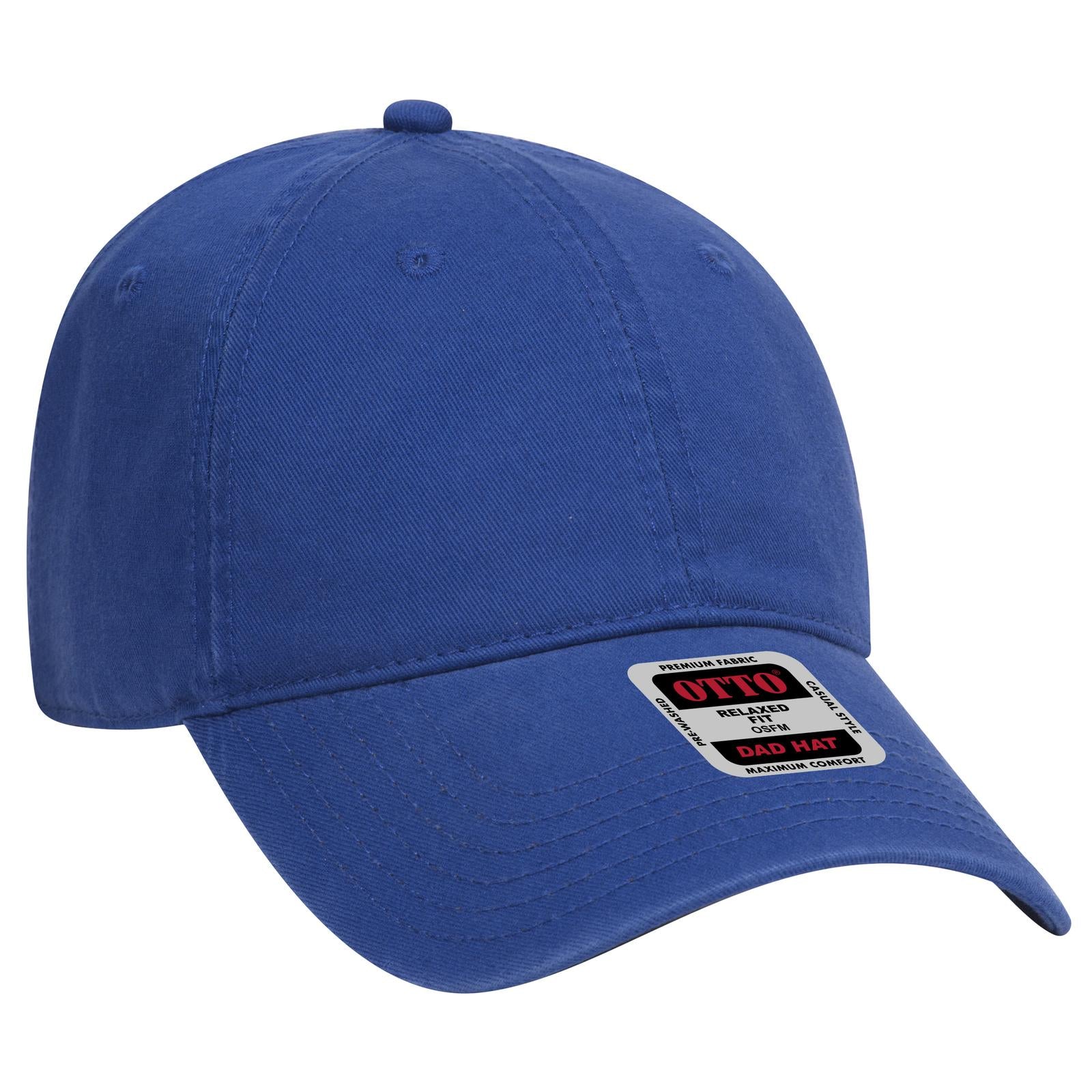 Custom Embroidered or DTF Printed - OTTO CAP® 6 Panel Low Profile Dad Hat