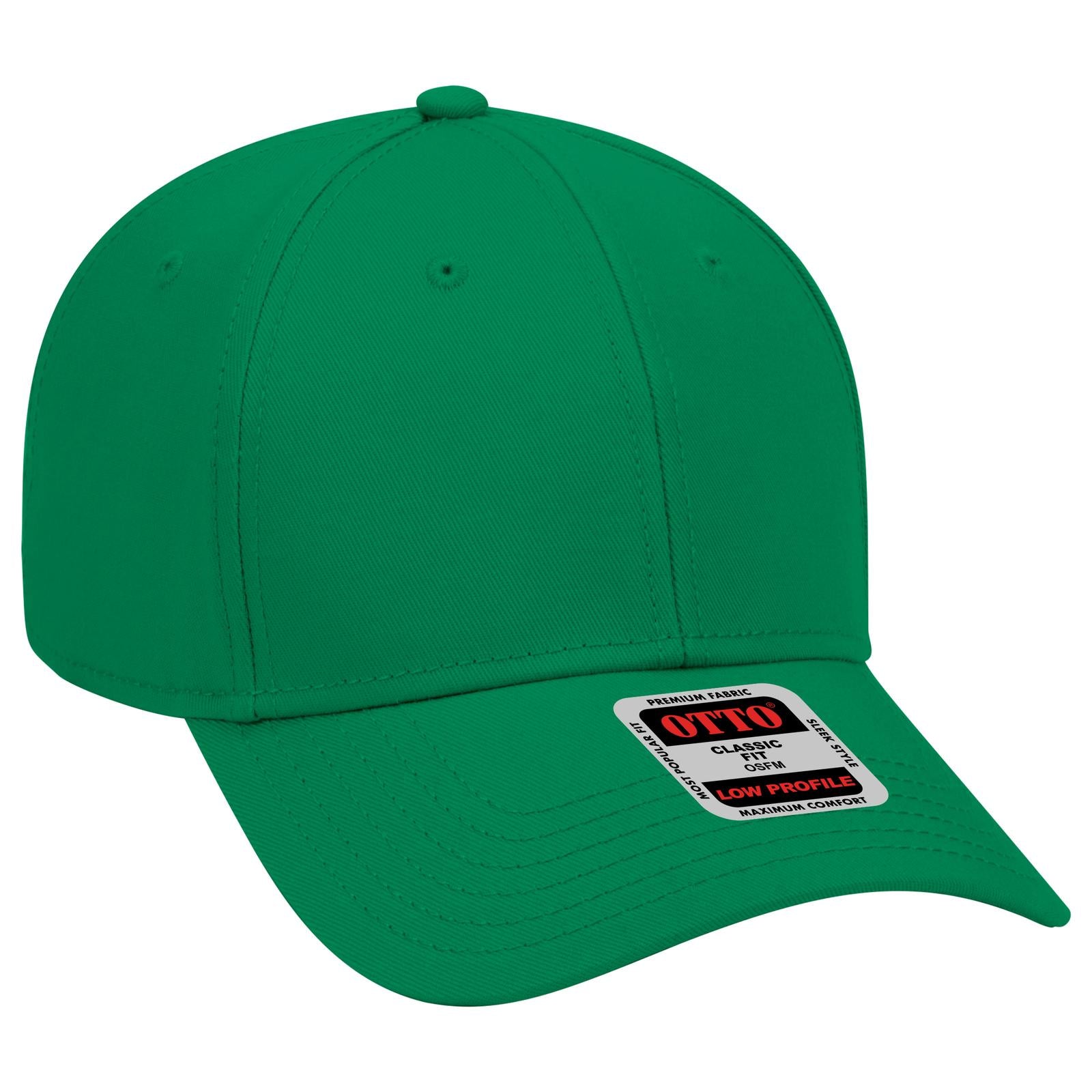 Custom Embroidered or DTF Printed - OTTO CAP® 6 Panel Low Profile Baseball Cap