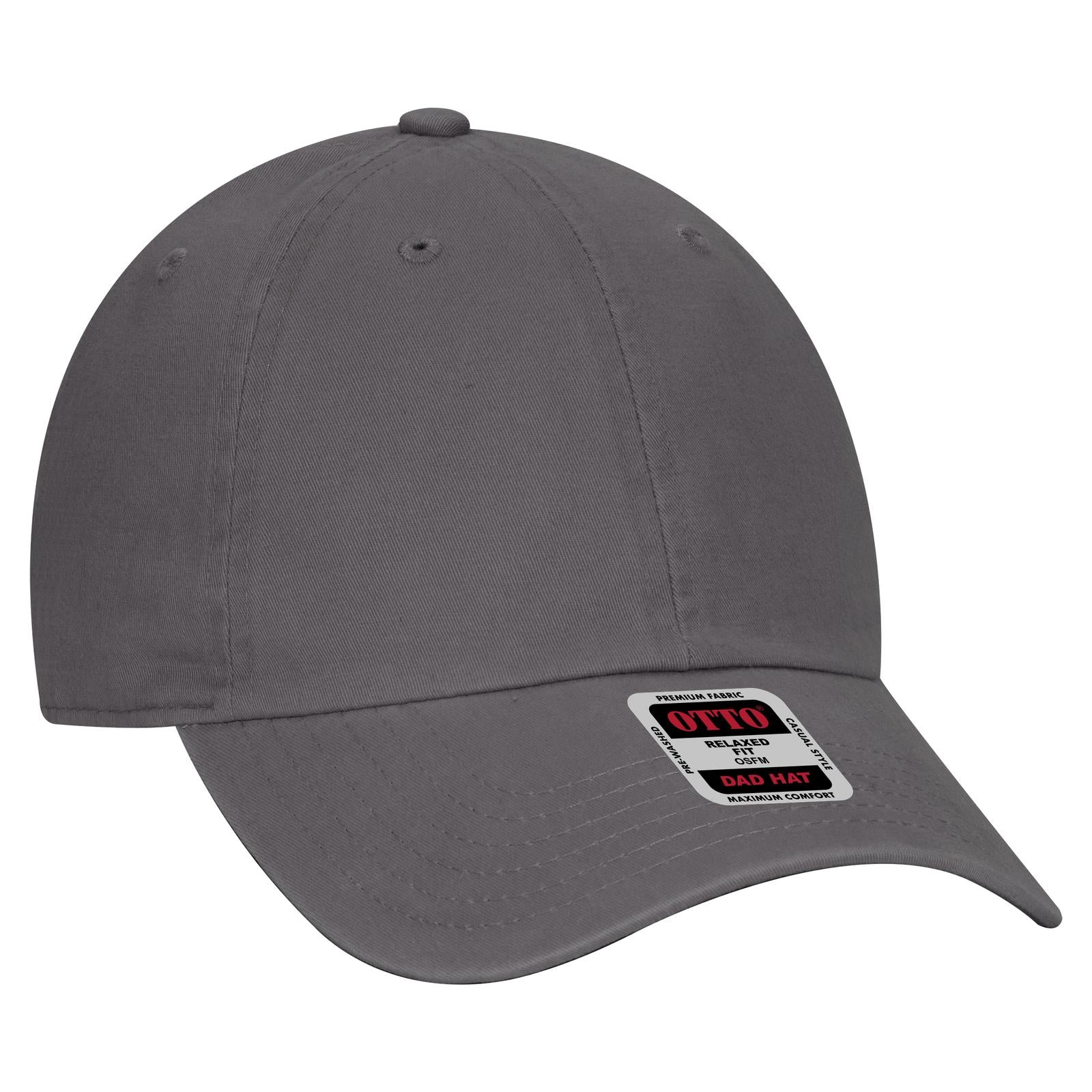 Custom Embroidered or DTF Printed - OTTO CAP® 6 Panel Low Profile Dad Hat