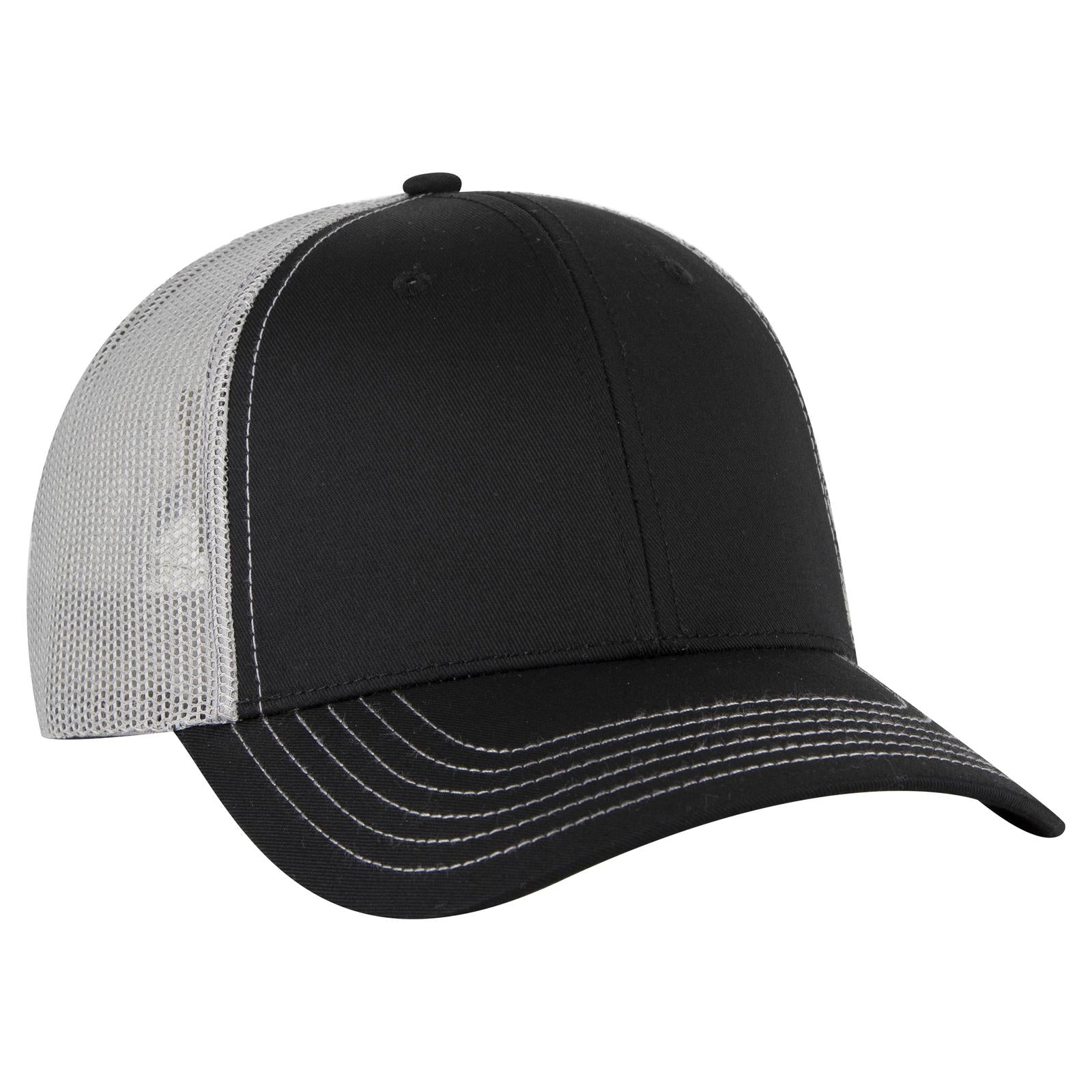 Custom Embroidered - OTTO CAP 6 Panel Low Profile Mesh Back Trucker Hat