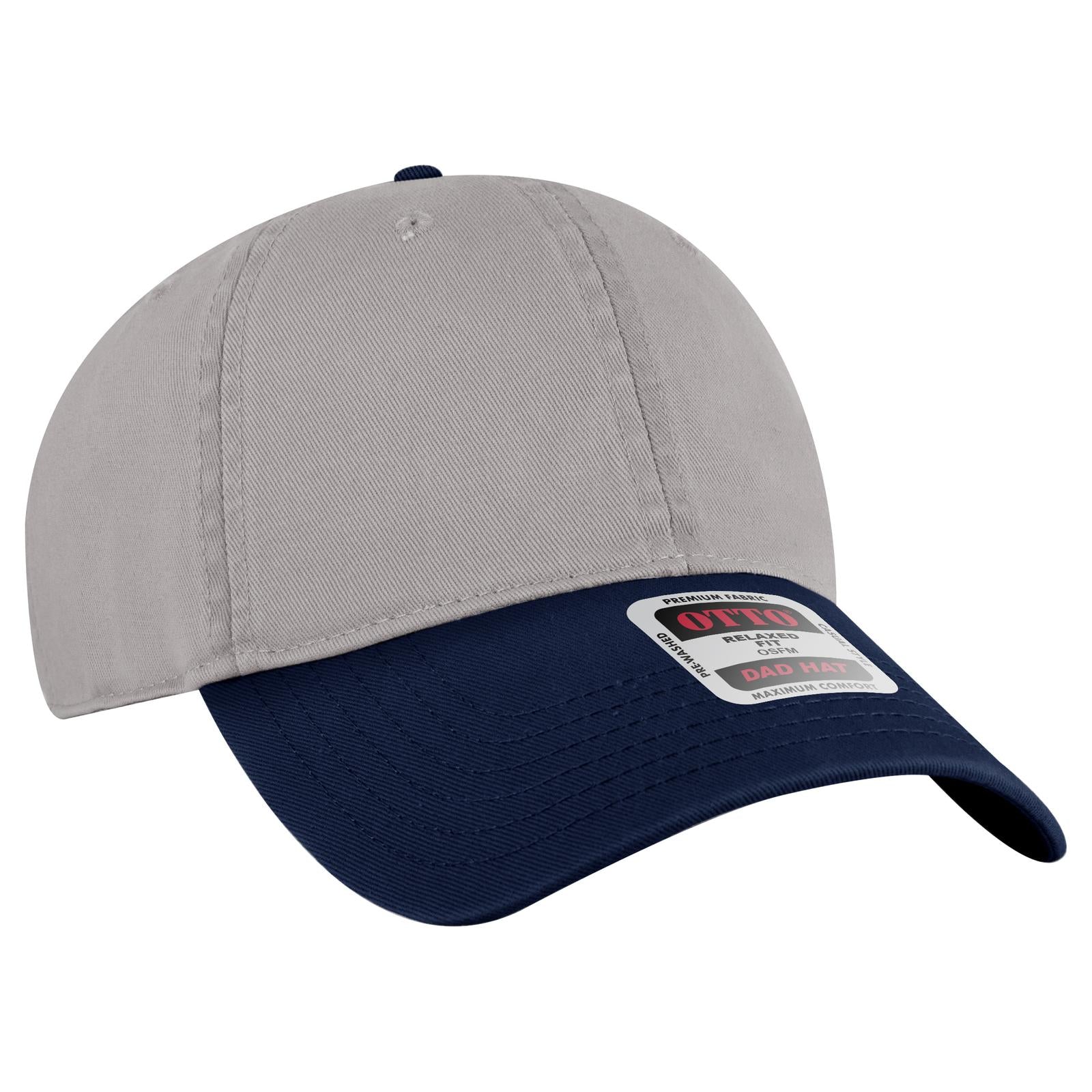 Custom Embroidered - OTTO CAP 6 Panel Low Profile Dad Hat