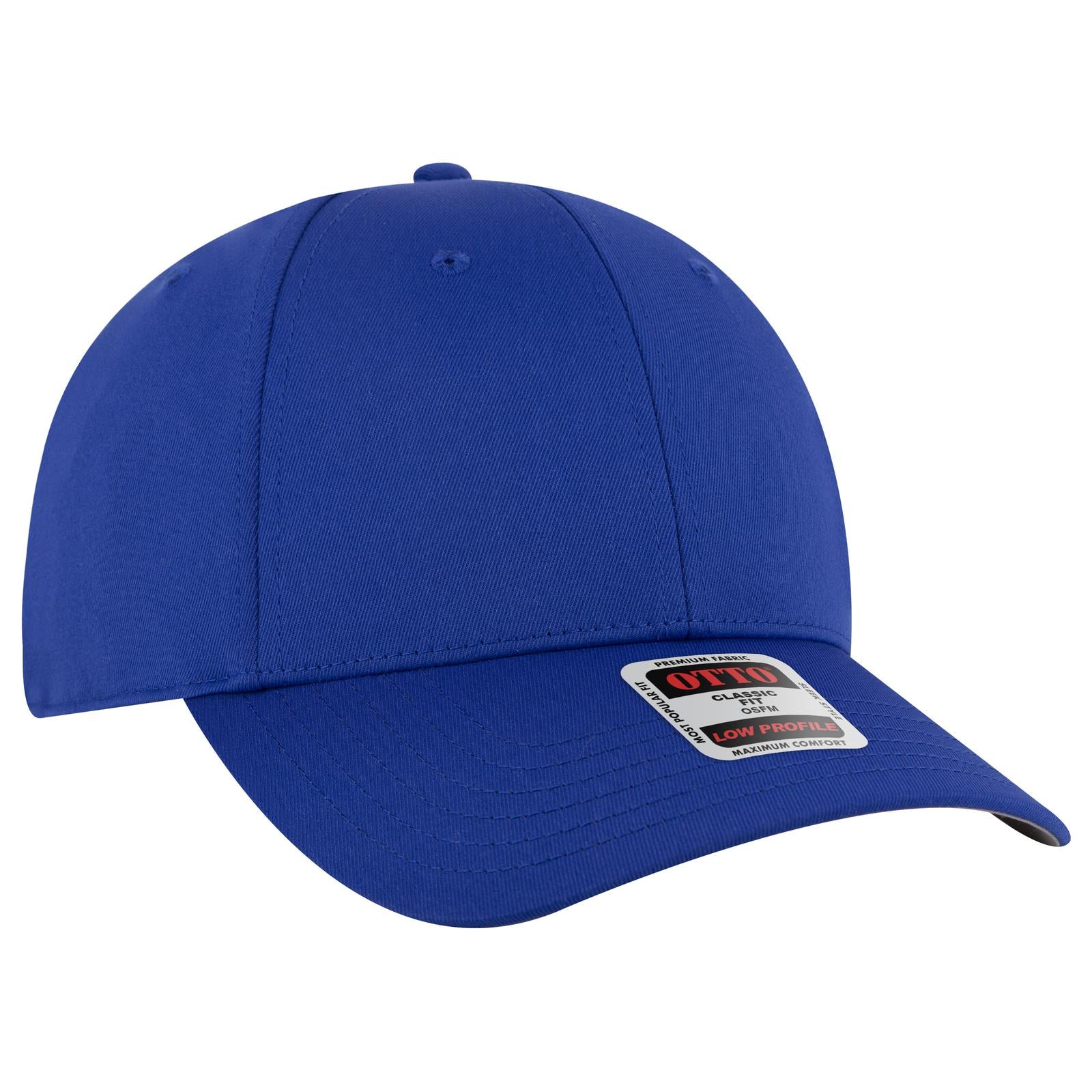 Custom Embroidered or DTF Printed - OTTO CAP® 6 Panel Low Profile Baseball Cap