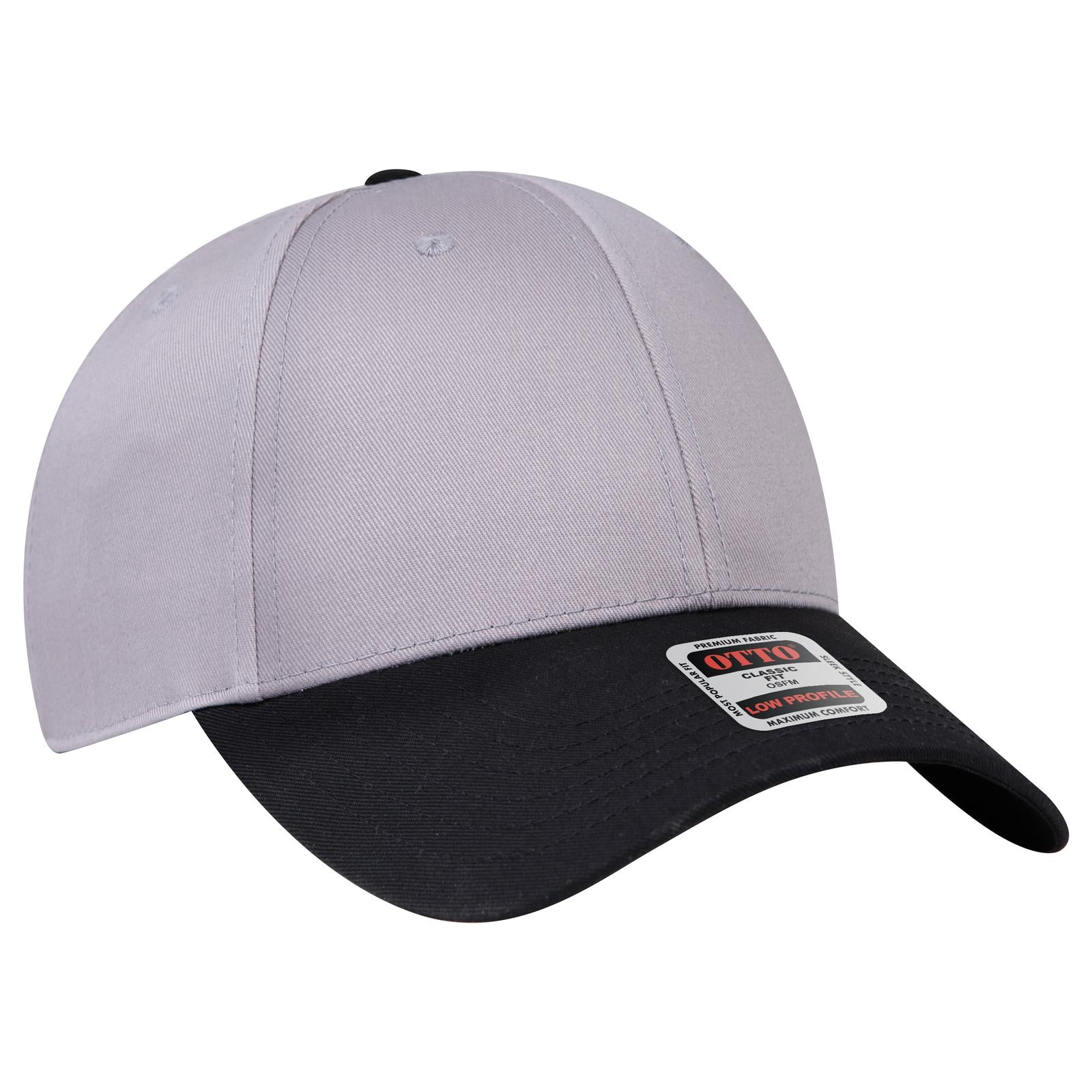 Custom Embroidered or DTF Printed - OTTO CAP® 6 Panel Low Profile Baseball Cap