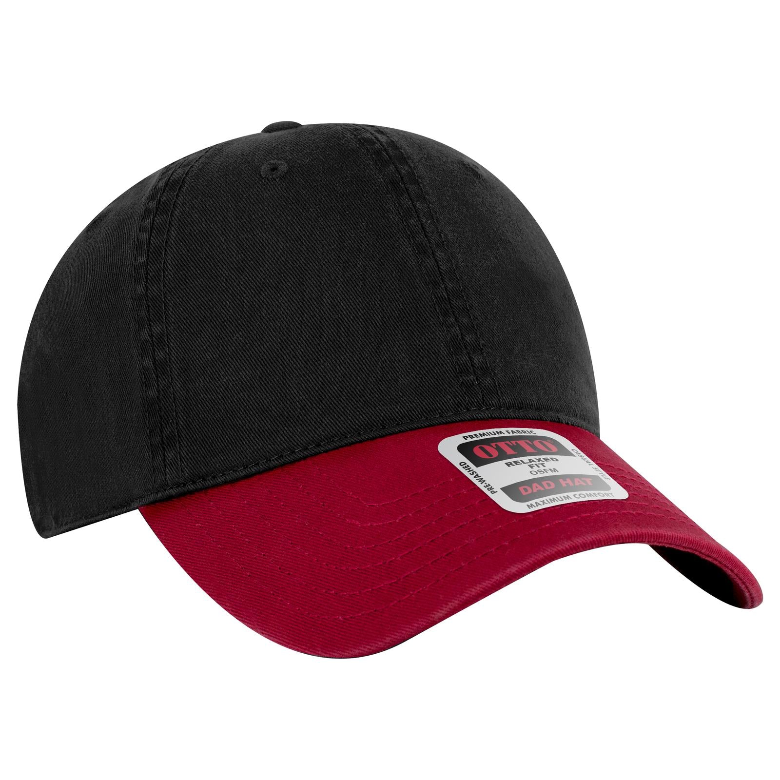 Custom Embroidered - OTTO CAP 6 Panel Low Profile Dad Hat