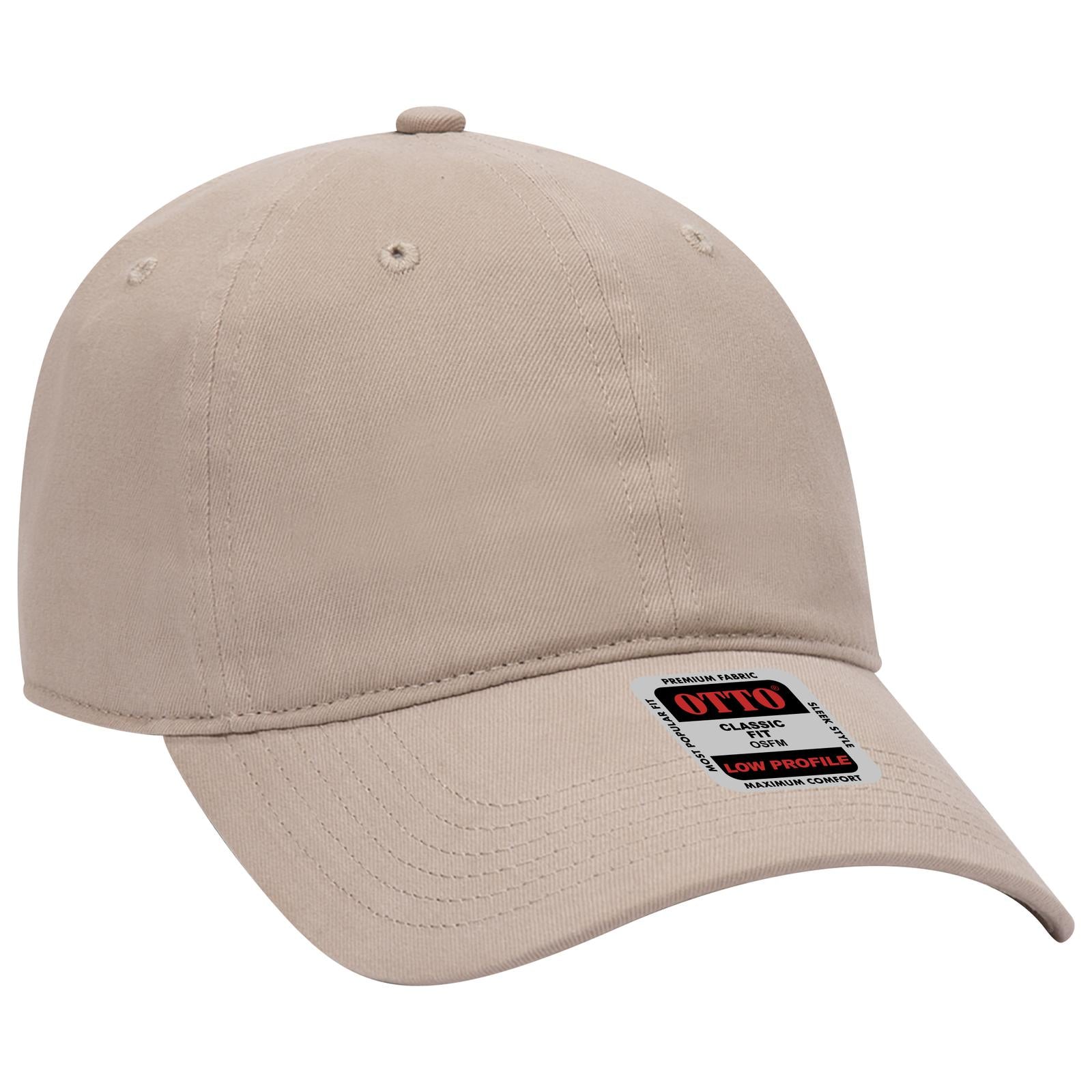Custom Embroidered or DTF Printed - OTTO CAP® 6 Panel Low Profile Baseball Cap