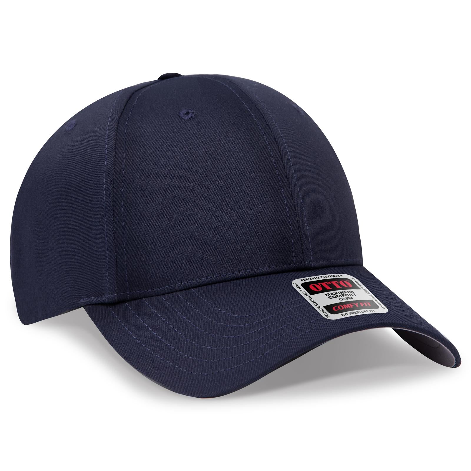 Custom Embroidered or DTF Printed - OTTO CAP® OTTO COMFY FIT® 6 Panel Low Profile Baseball Cap