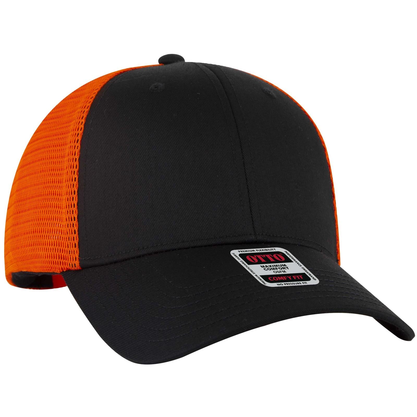 Custom Embroidered or DTF Printed - OTTO CAP® OTTO COMFY FIT® 6 Panel Low Profile Mesh Back Trucker Hat