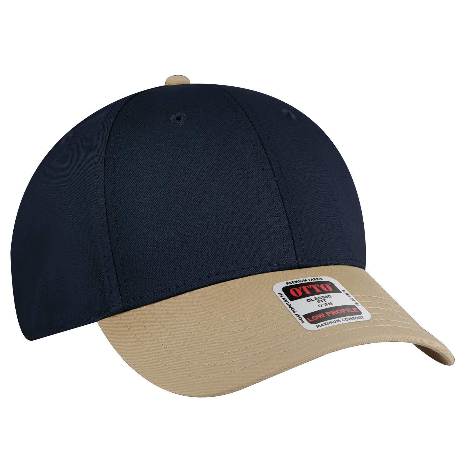 Custom Embroidered or DTF Printed - OTTO CAP® 6 Panel Low Profile Baseball Cap