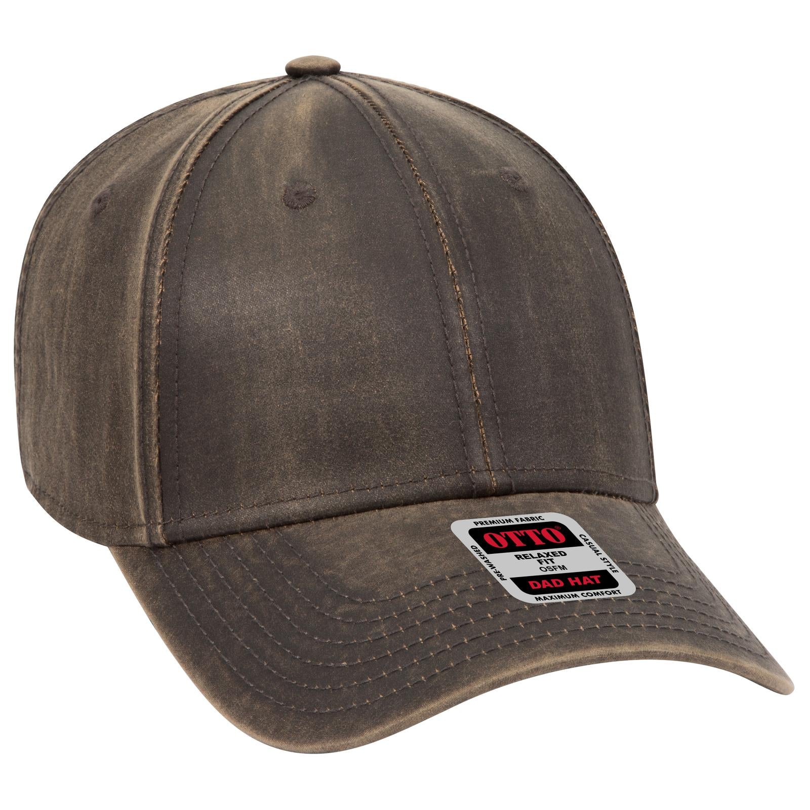 Custom Embroidered or DTF Printed - OTTO CAP® 6 Panel Low Profile Baseball Cap