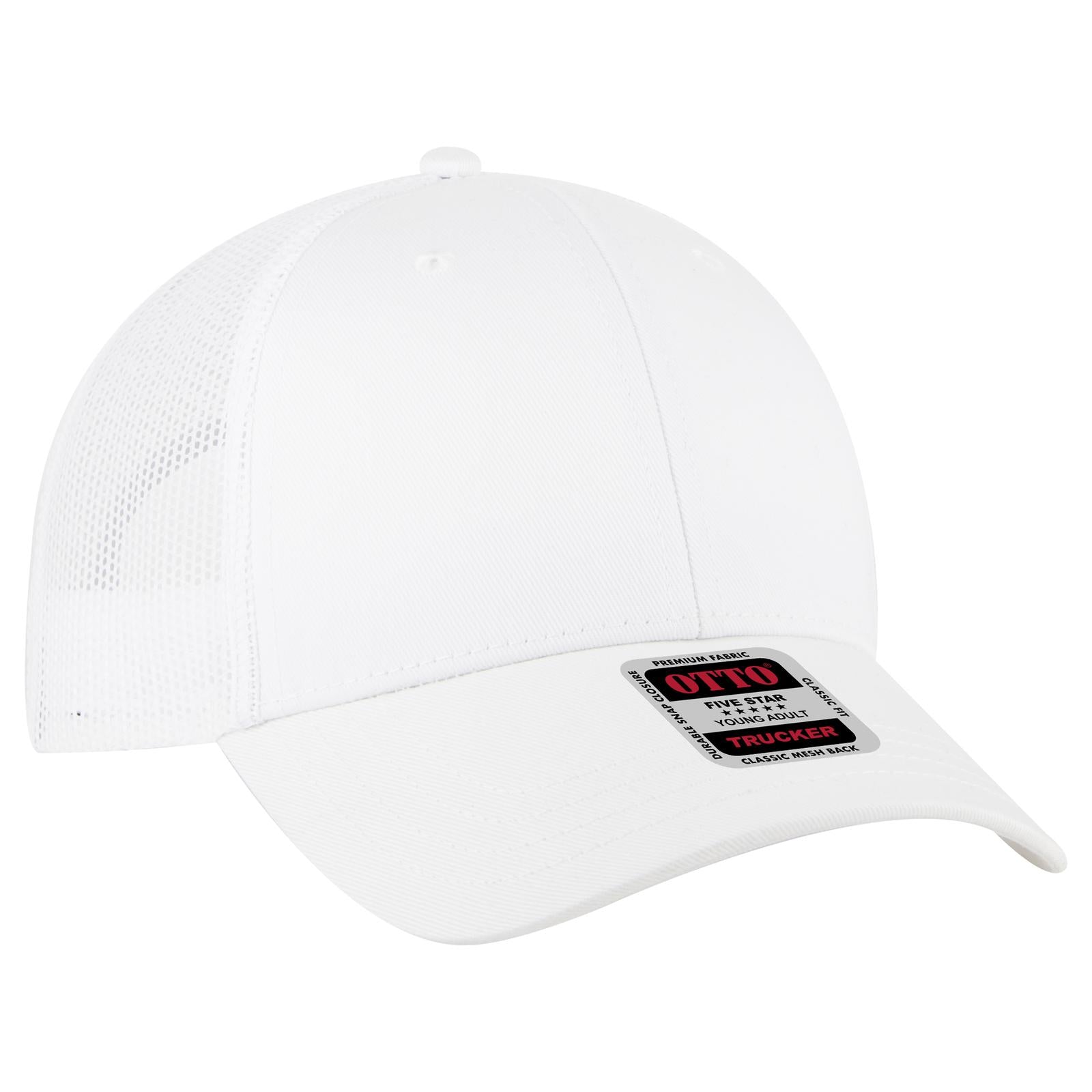 Custom Embroidered or DTF Printed - OTTO CAP® 6 Panel Low Profile Mesh Back Trucker Hat