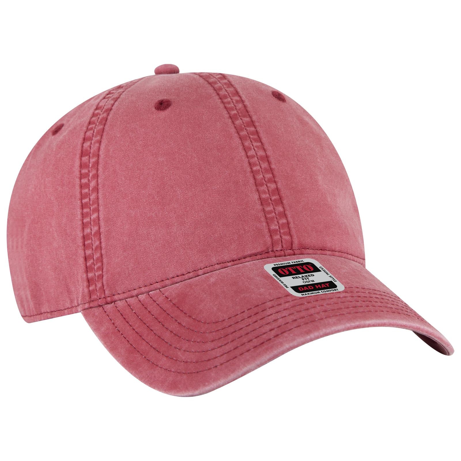 Custom Embroidered or DTF Printed - OTTO CAP® 6 Panel Low Profile Dad Hat