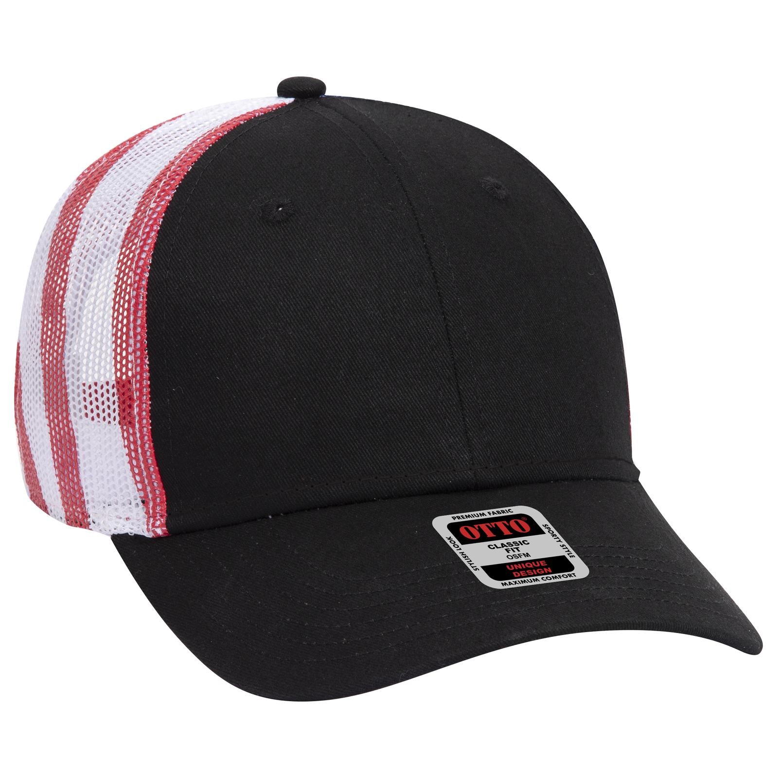 Custom Embroidered or DTF Printed - OTTO CAP® 6 Panel Low Profile Mesh Back Trucker Hat