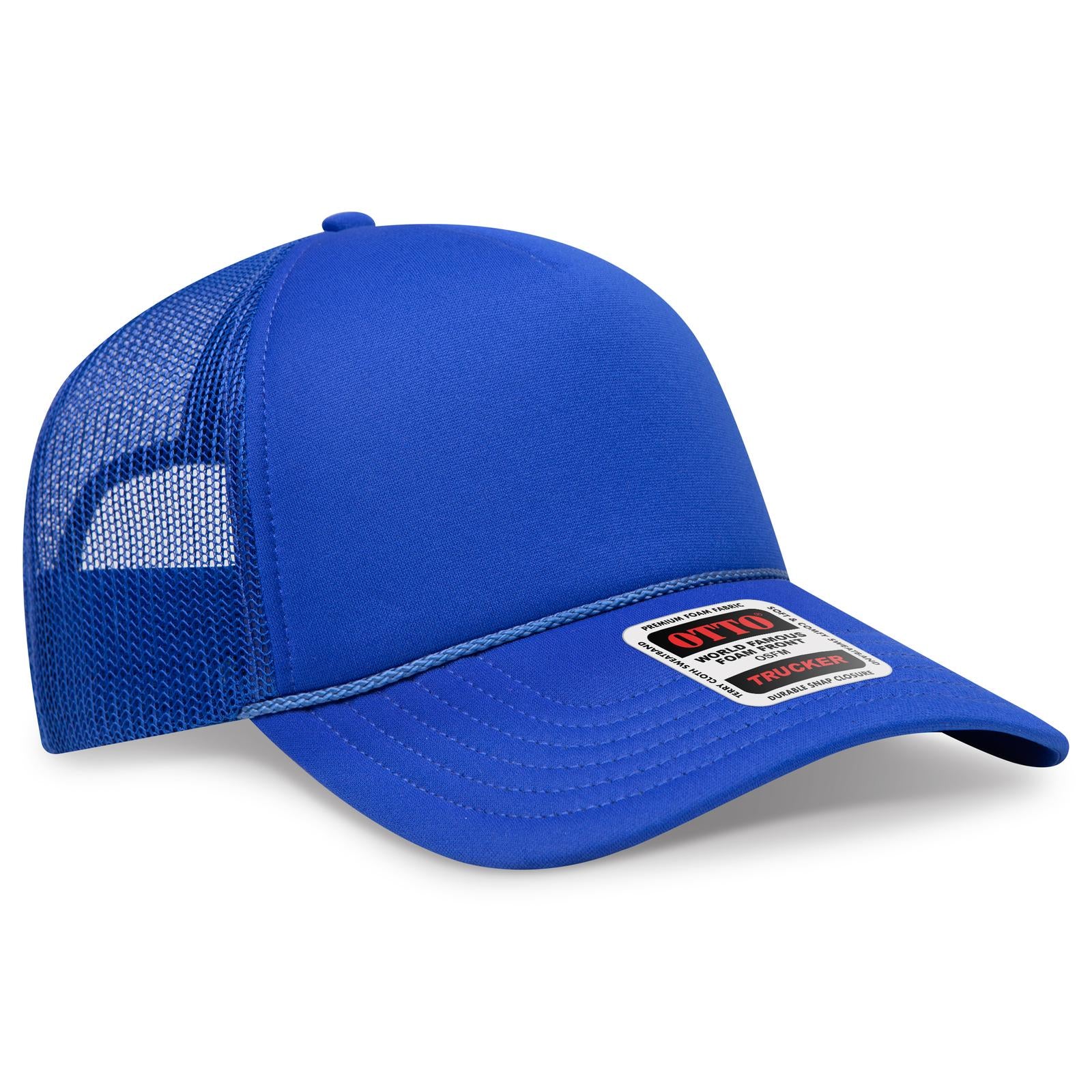 Custom Embroidered or DTF Printed - OTTO CAP® 5 Panel Low Profile Mesh Back Trucker Hat