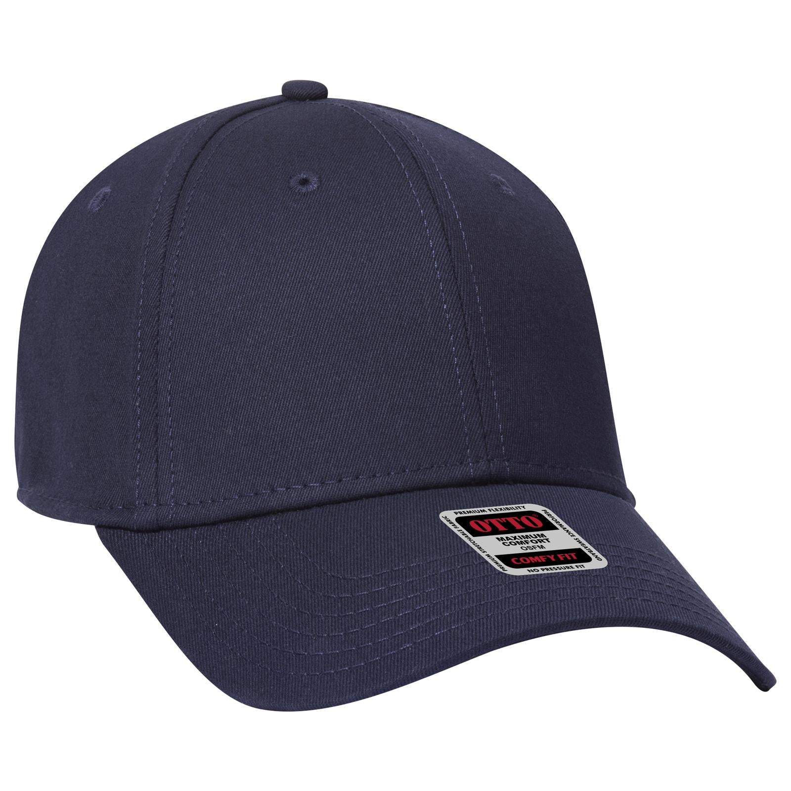 Custom Embroidered or DTF Printed - OTTO CAP® OTTO COMFY FIT® 6 Panel Low Profile Baseball Cap