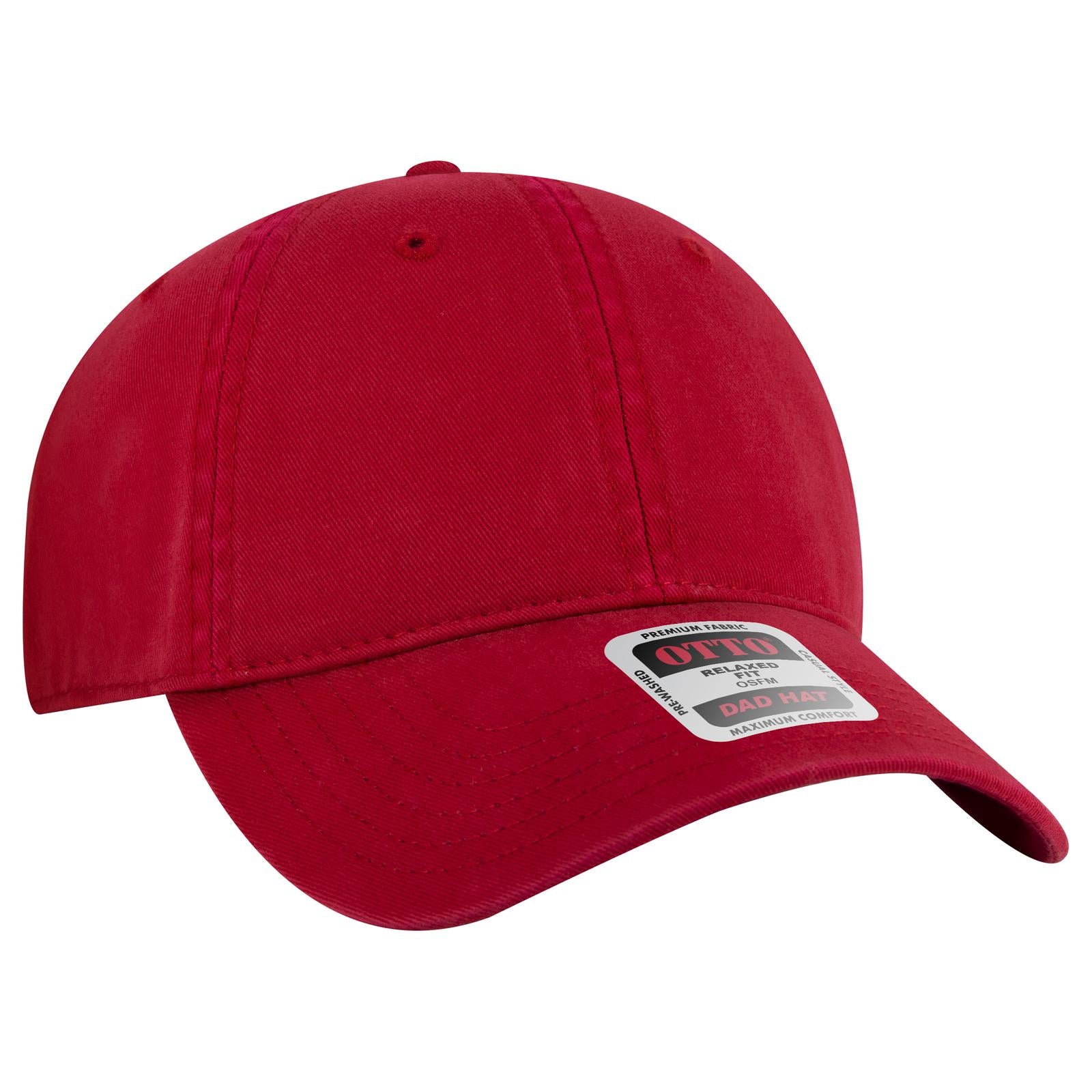 Custom Embroidered - OTTO CAP 6 Panel Low Profile Dad Hat