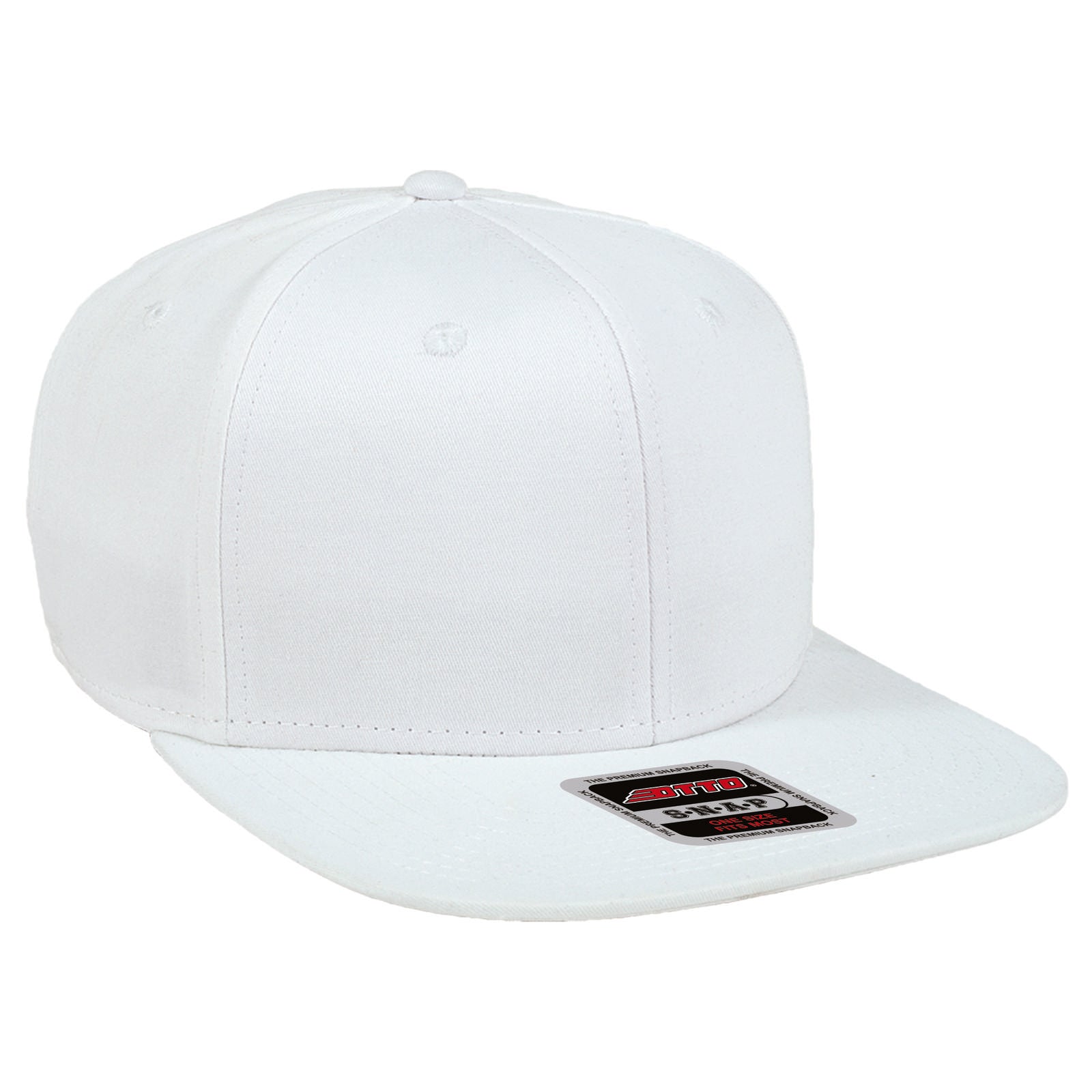 Custom Embroidered or DTF Printed - OTTO CAP® OTTO SNAP 6 Panel Mid Profile Snapback Hat