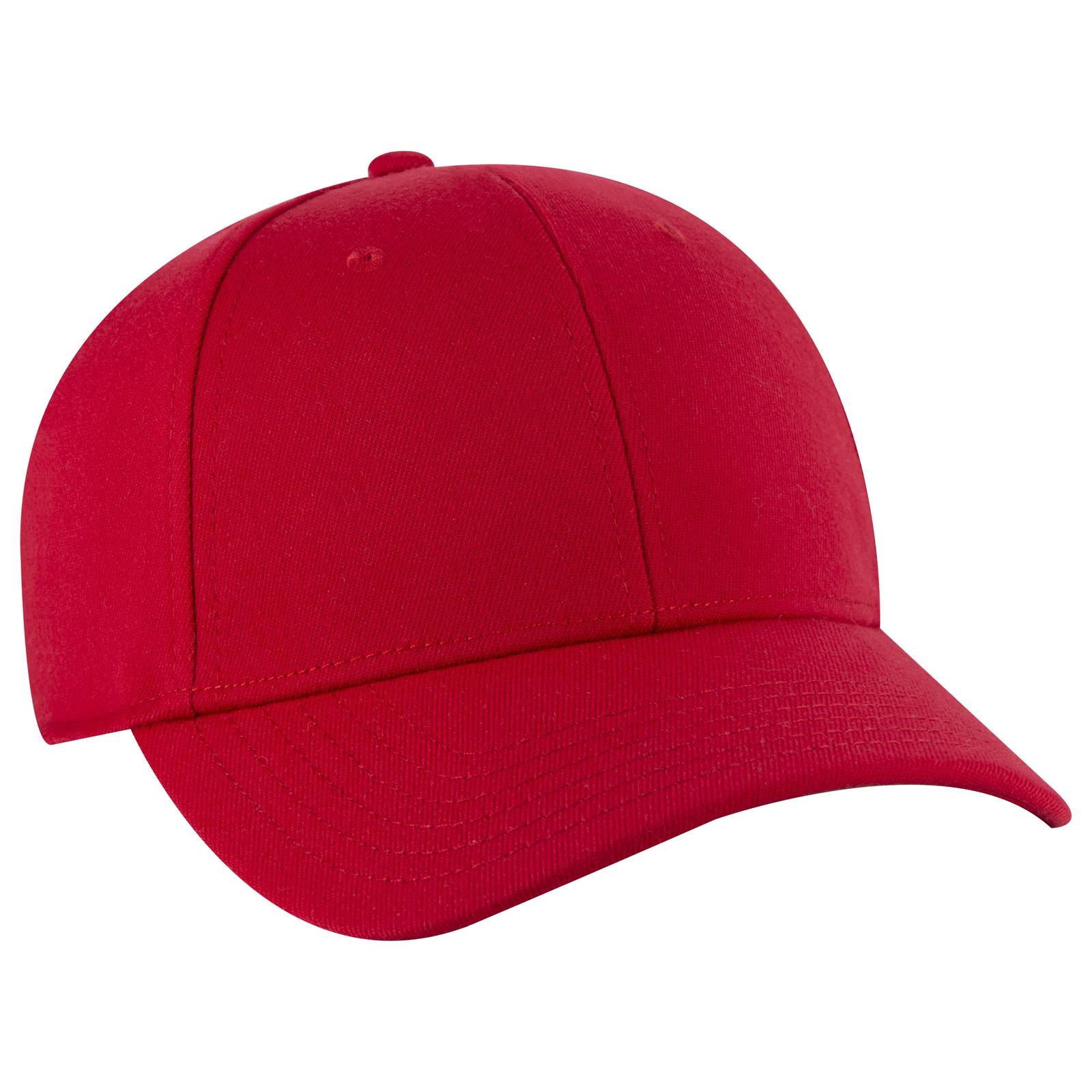 Custom Embroidered or DTF Printed - OTTO CAP® OTTO FLEX® Fitted 6 Panel Low Profile Baseball Cap