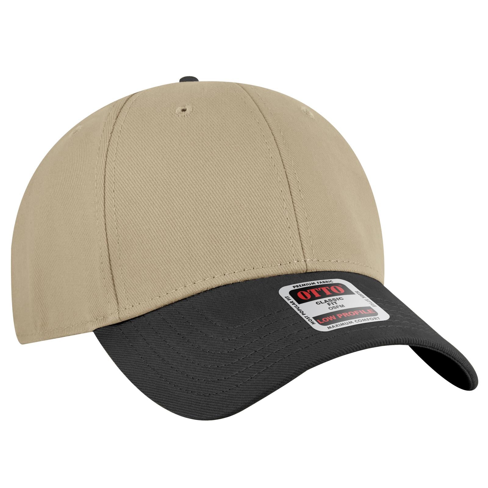 Custom Embroidered or DTF Printed - OTTO CAP® 6 Panel Low Profile Baseball Cap