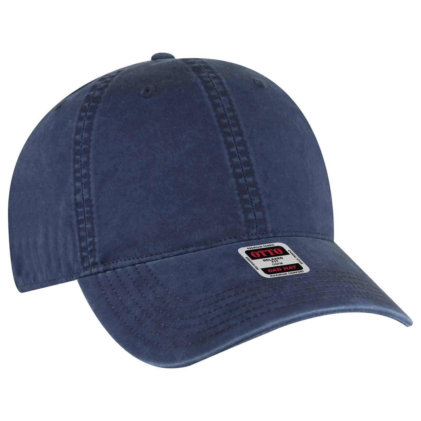 Custom Embroidered or DTF Printed - OTTO CAP® 6 Panel Low Profile Dad Hat