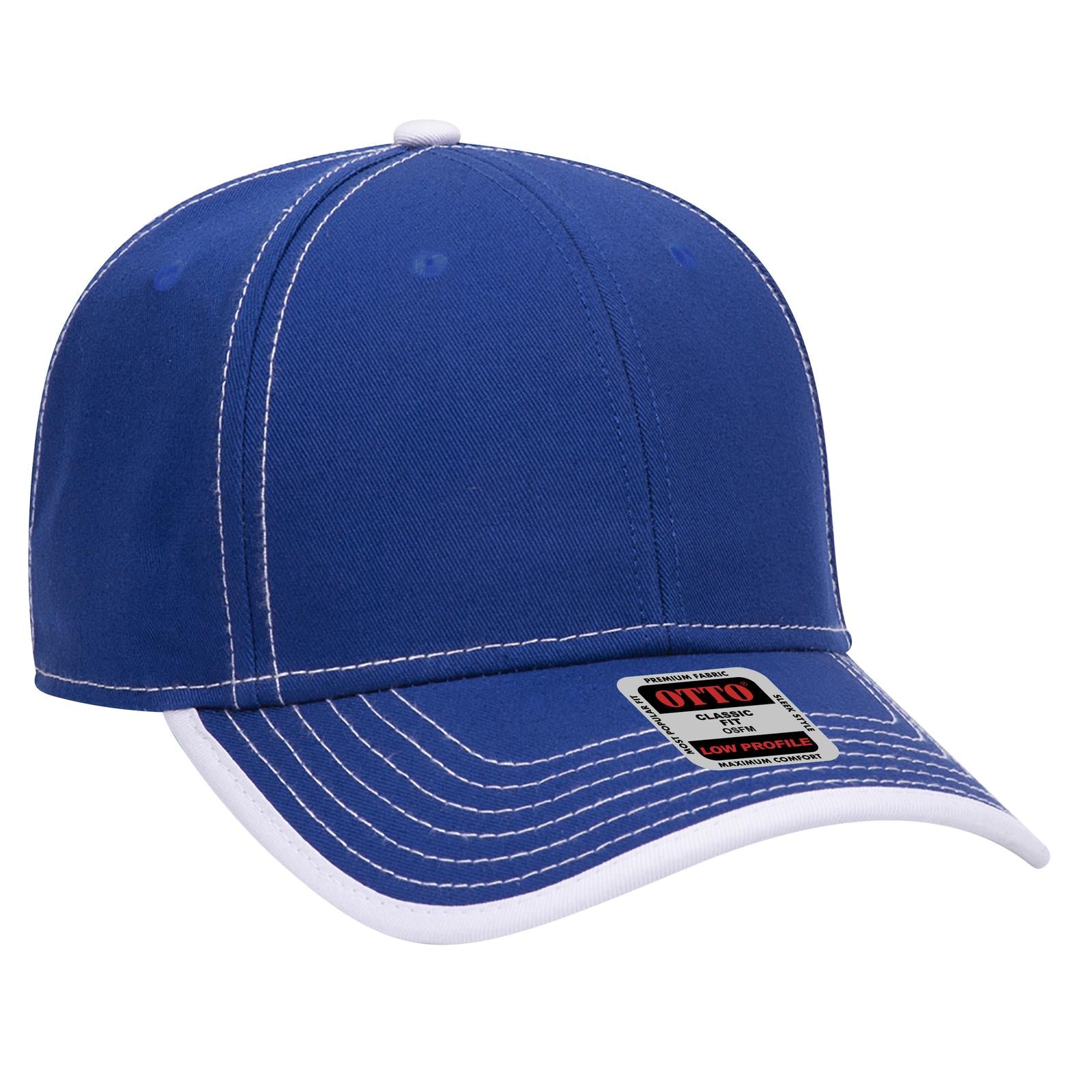 Custom Embroidered or DTF Printed - OTTO CAP® 6 Panel Low Profile Baseball Cap