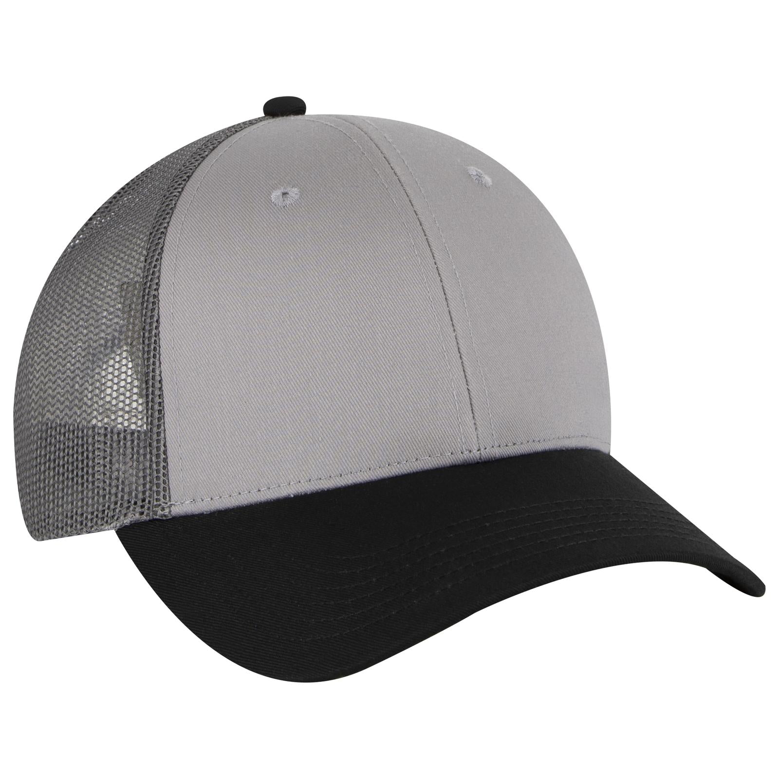 Custom Embroidered or DTF Printed - OTTO CAP® 6 Panel Low Profile Mesh Back Trucker Hat