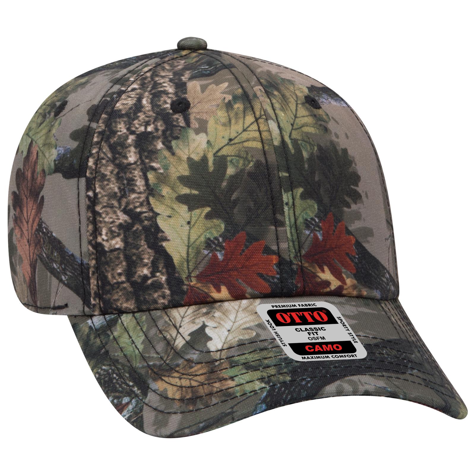 Custom Embroidered or DTF Printed - OTTO CAP® Camouflage 6 Panel Low Profile Baseball Cap