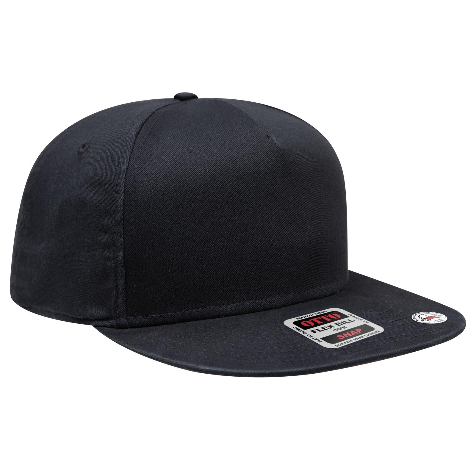 Custom Embroidered or DTF Printed - OTTO CAP® OTTO SNAP 5 Panel Pro Style Snapback Hat