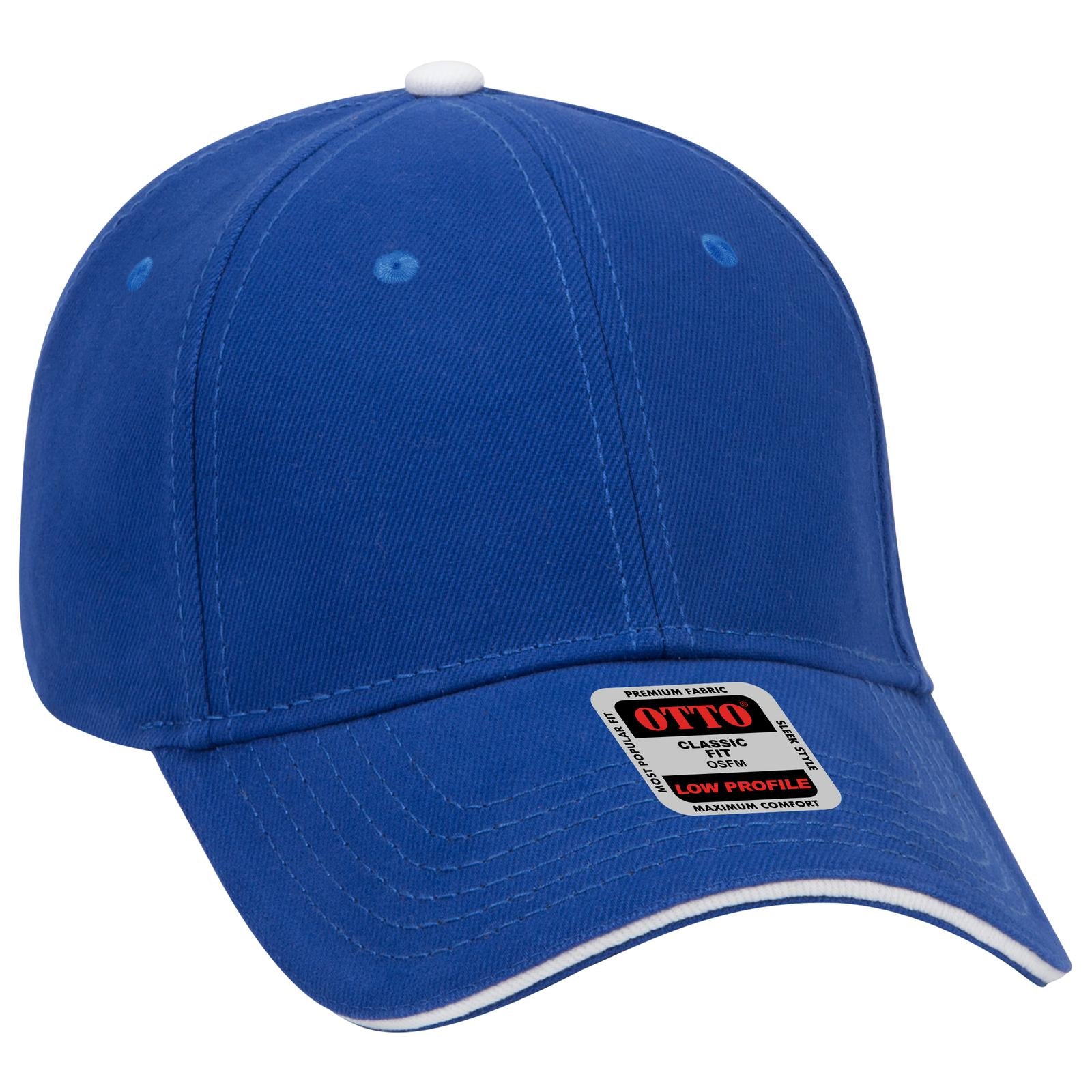 Custom Embroidered or DTF Printed - OTTO CAP® 6 Panel Low Profile Baseball Cap