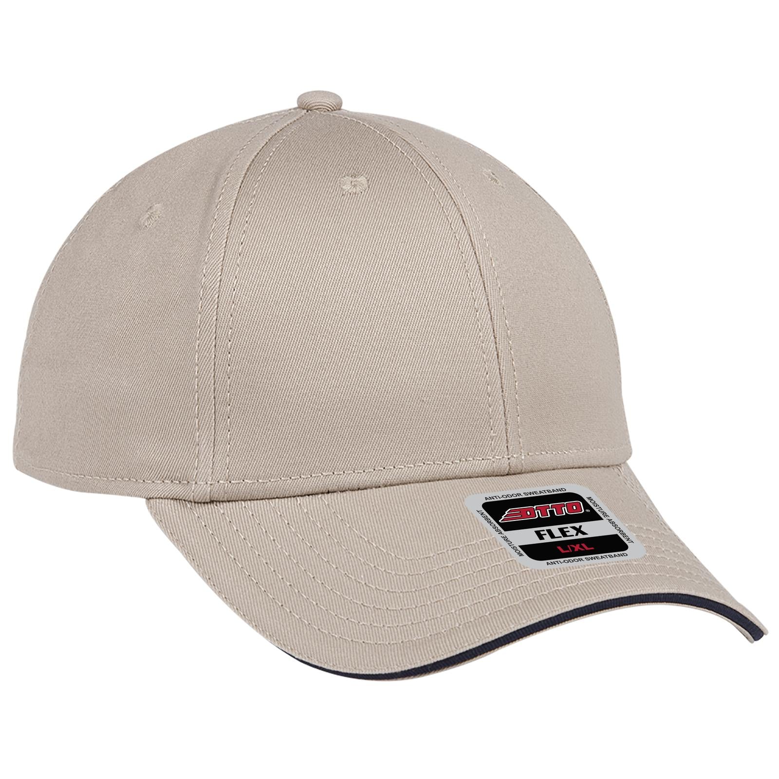 Custom Embroidered or DTF Printed - OTTO CAP® OTTO FLEX® Fitted 6 Panel Low Profile Baseball Cap