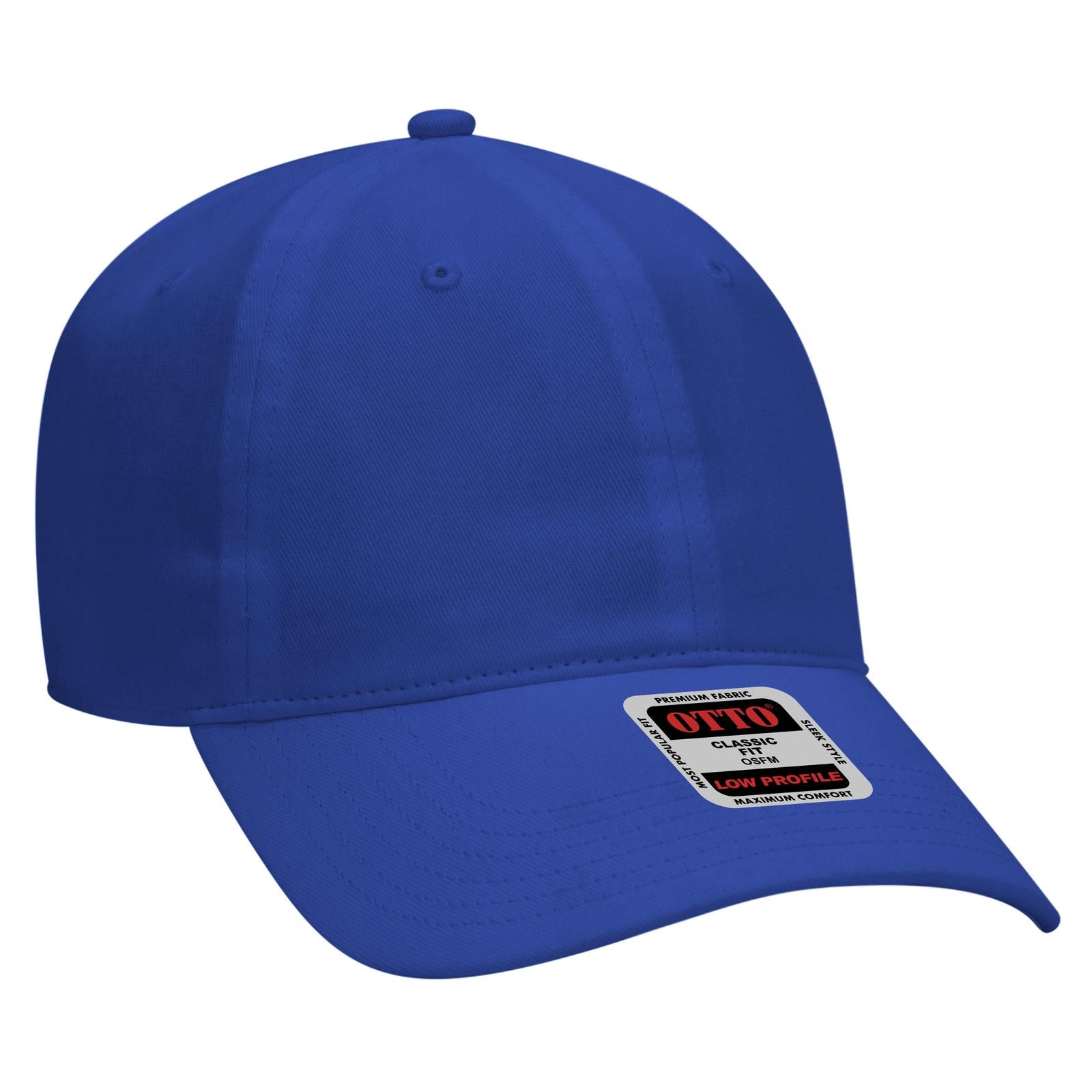 Custom Embroidered or DTF Printed - OTTO CAP® 6 Panel Low Profile Baseball Cap