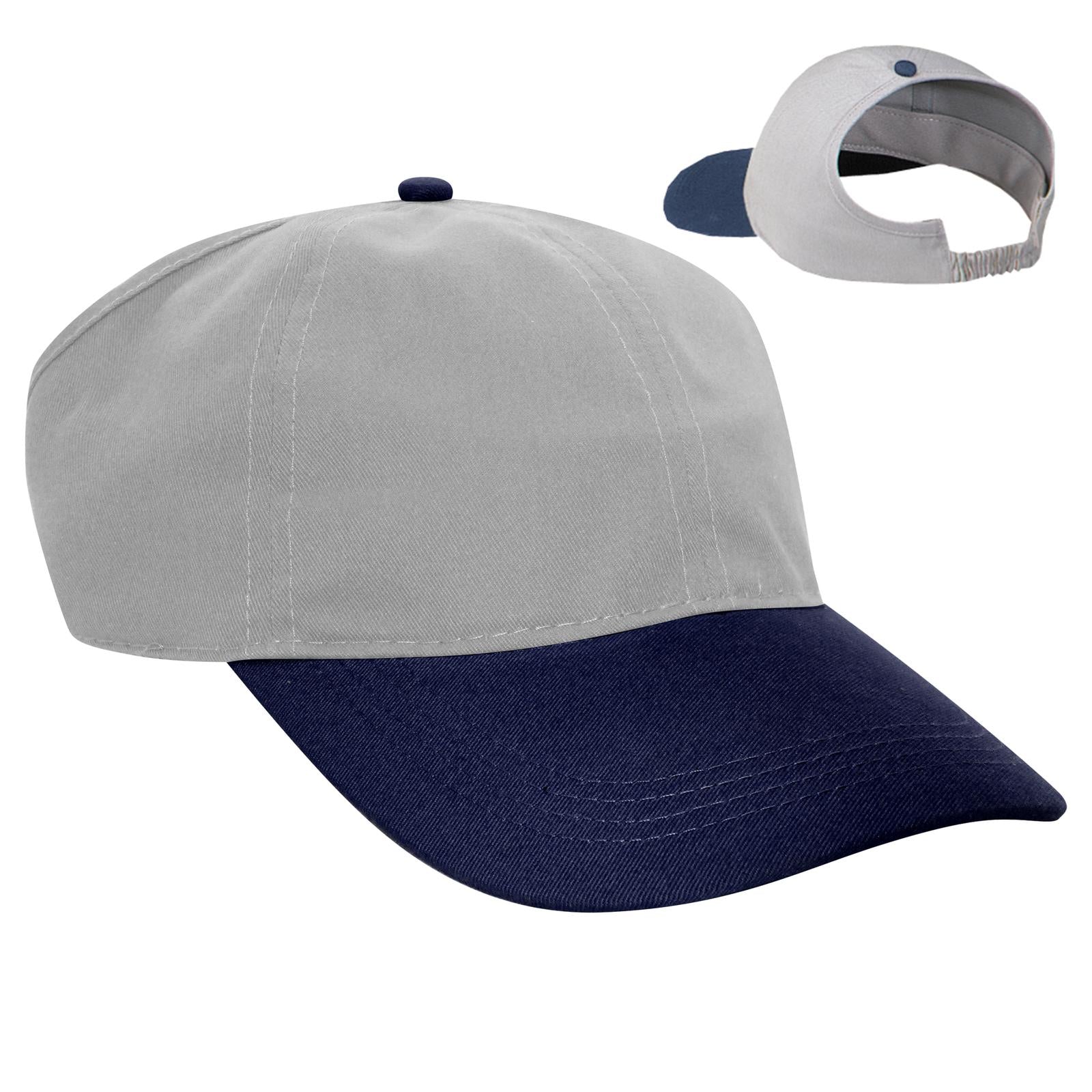 Custom Embroidered or DTF Printed - OTTO CAP® 4 Panel Ponytail Cap