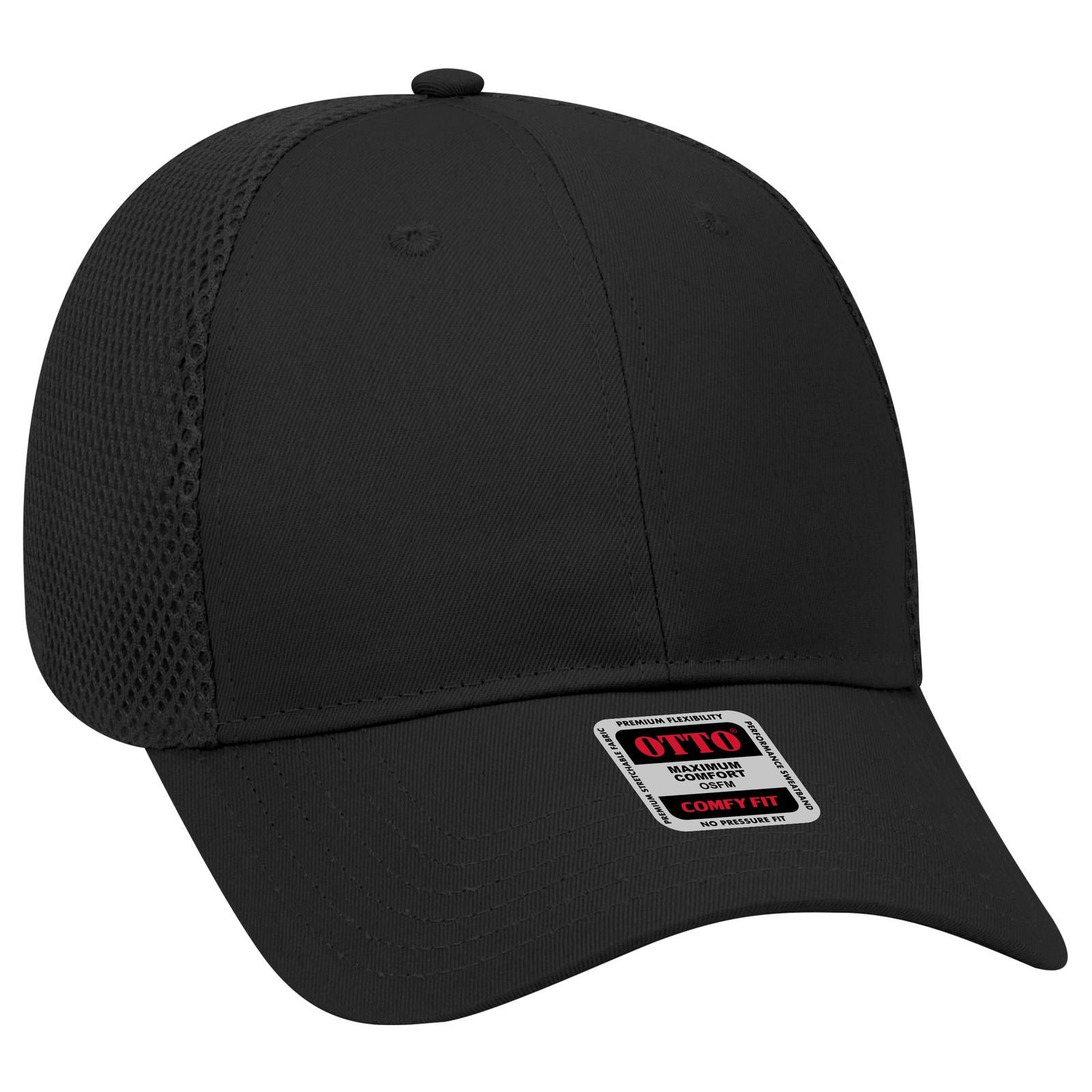Custom Embroidered or DTF Printed - OTTO CAP® OTTO COMFY FIT® 6 Panel Low Profile Baseball Cap