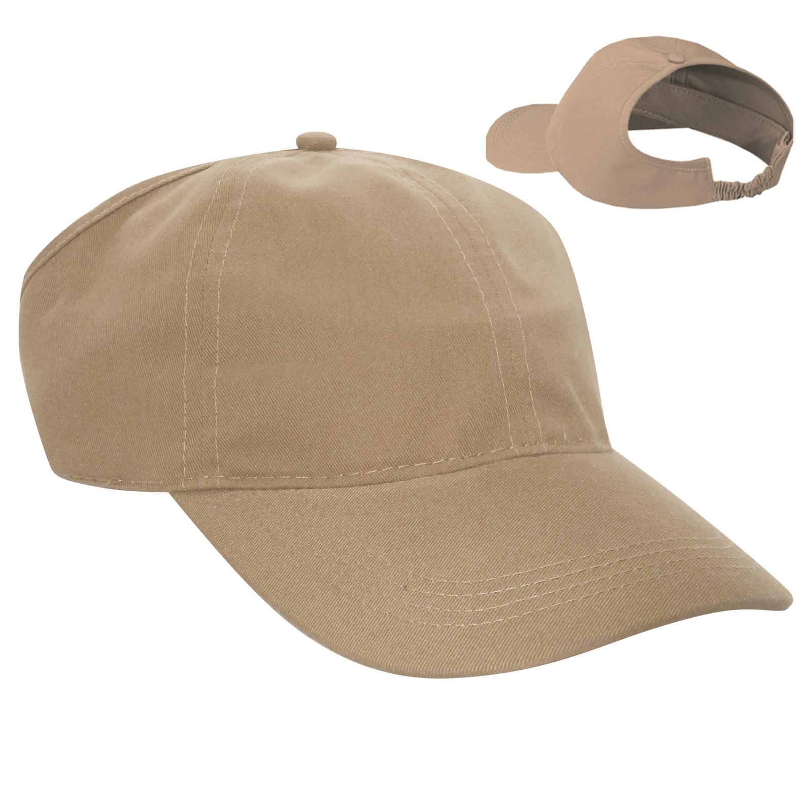 Custom Embroidered or DTF Printed - OTTO CAP® 4 Panel Ponytail Cap