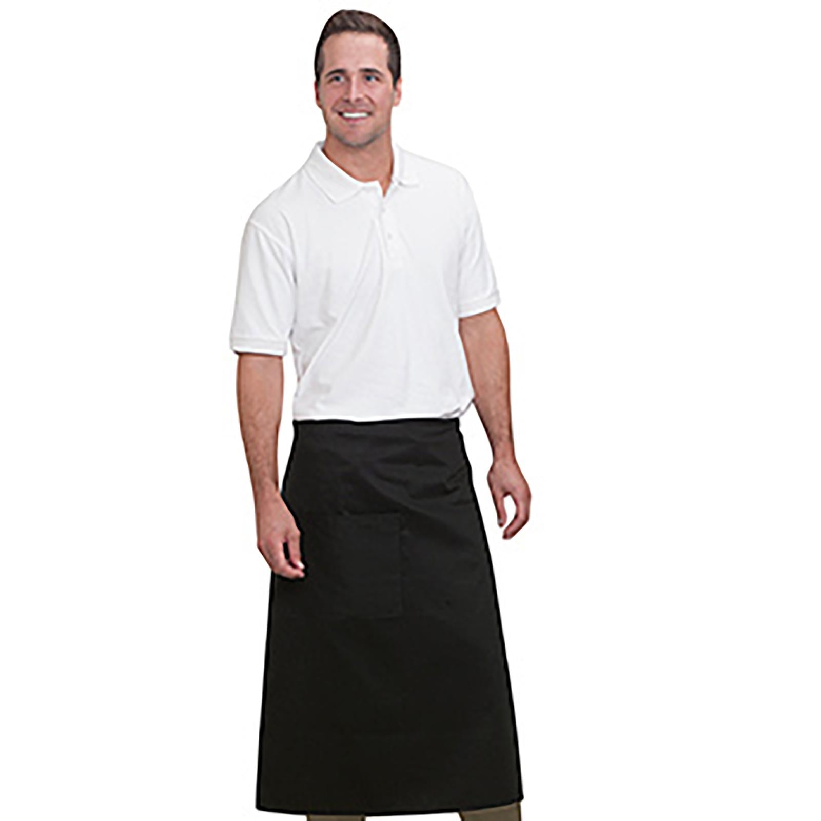 Custom Embroidered or DTF Printed - OTTO 1 Pocket Full Length Bistro Apron
