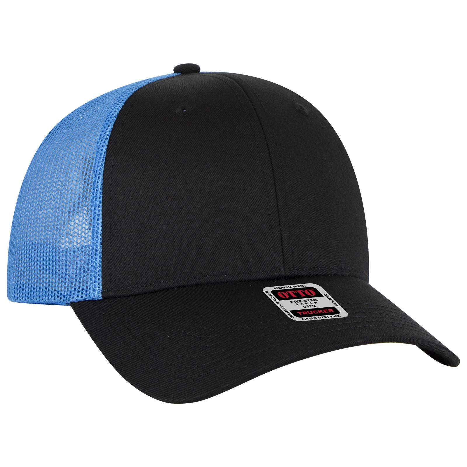 Custom Embroidered or DTF Printed - OTTO CAP® 6 Panel Low Profile Mesh Back Trucker Hat