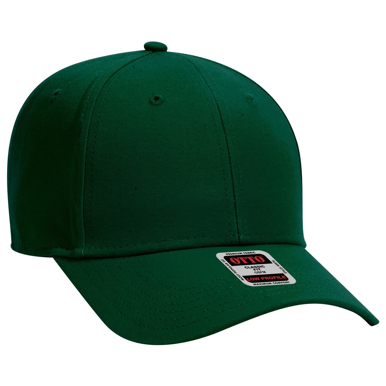 Custom Embroidered or DTF Printed - OTTO CAP® 6 Panel Low Profile Baseball Cap