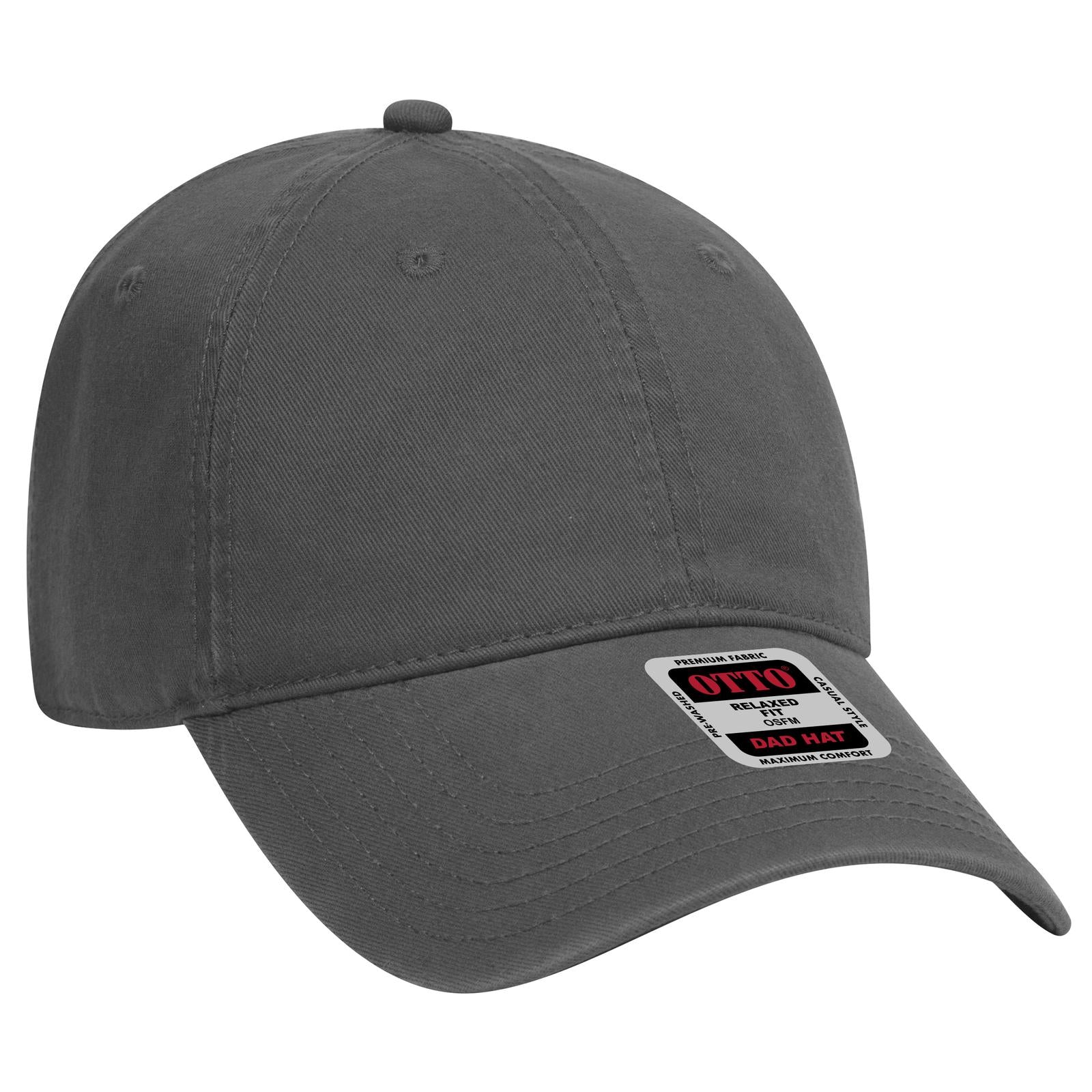Custom Embroidered or DTF Printed - OTTO CAP® 6 Panel Low Profile Dad Hat