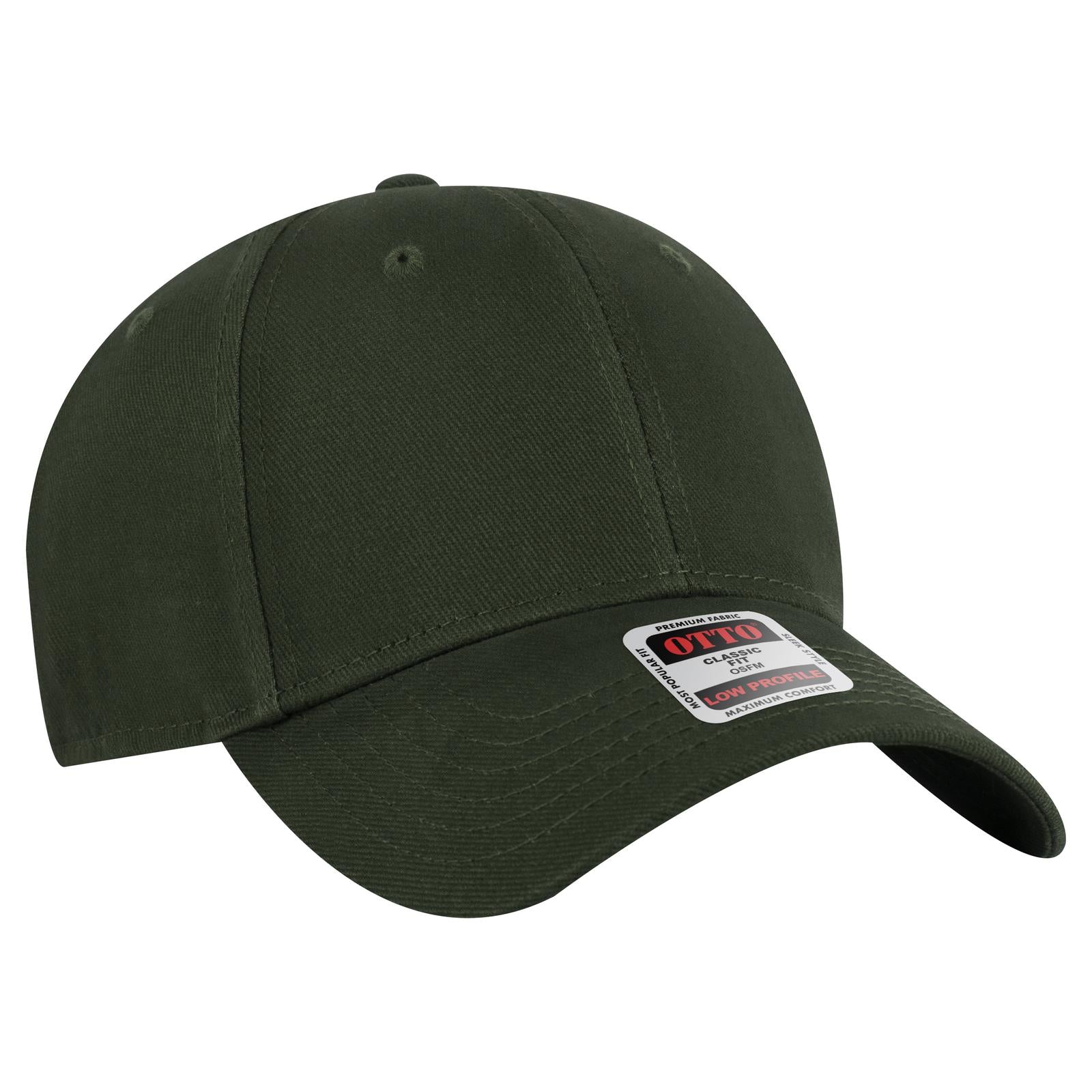 Custom Embroidered or DTF Printed - OTTO CAP® 6 Panel Low Profile Baseball Cap