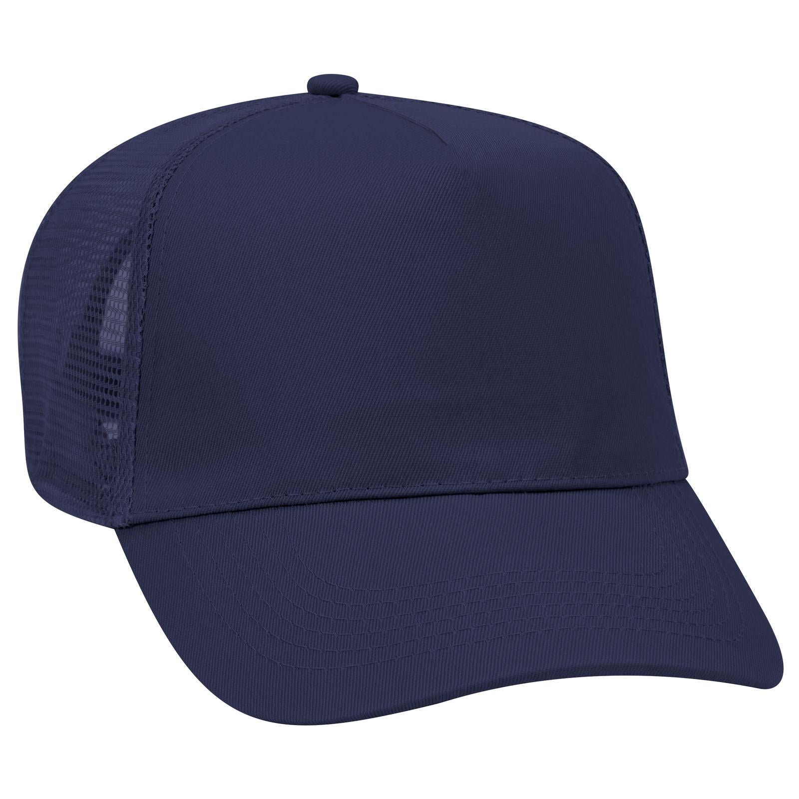 Custom Embroidered or DTF Printed - OTTO CAP® 5 Panel Mid Profile Mesh Back Trucker Hat